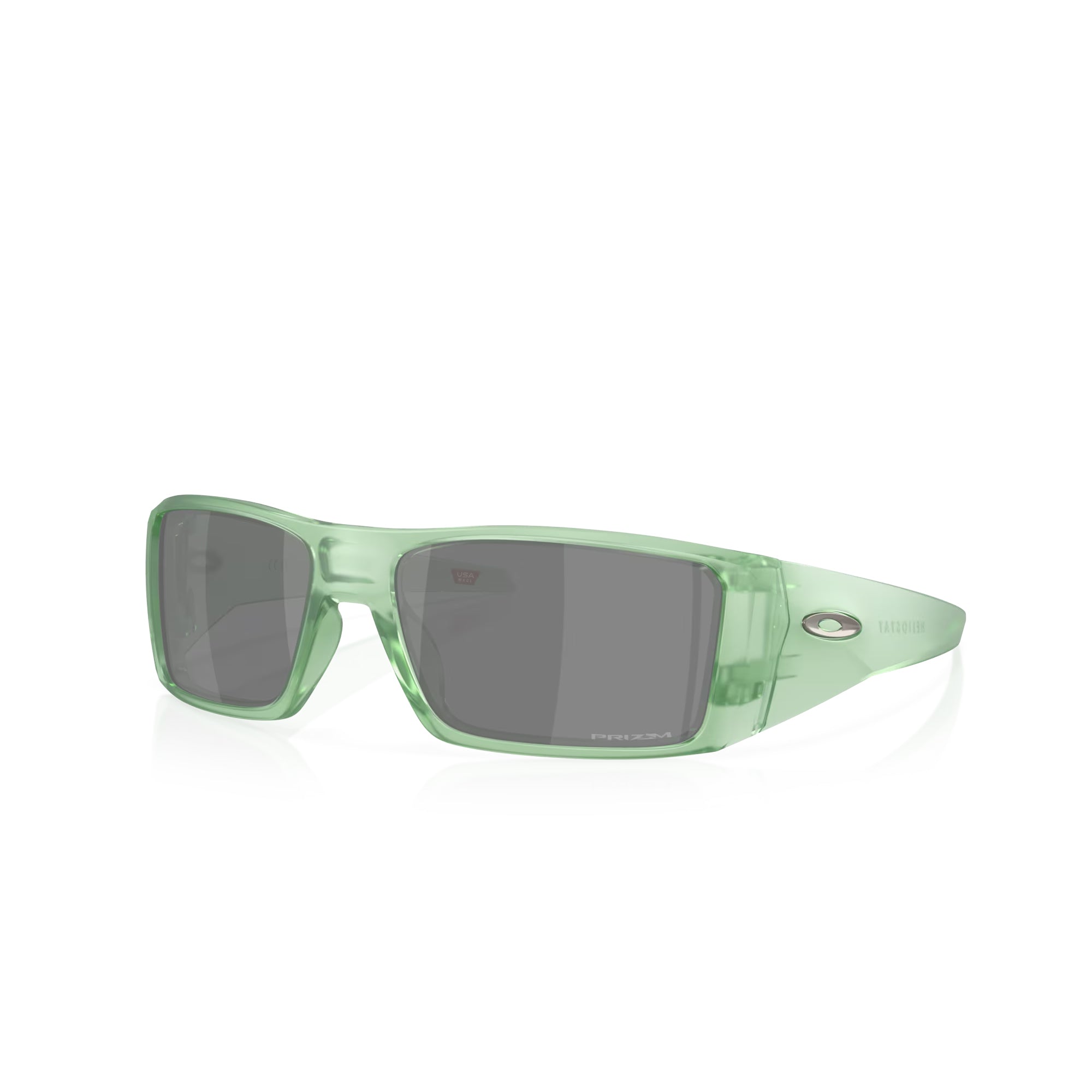 Oakley Heliostat Matte Trans Jade W/ Prizm Black Sunglasses