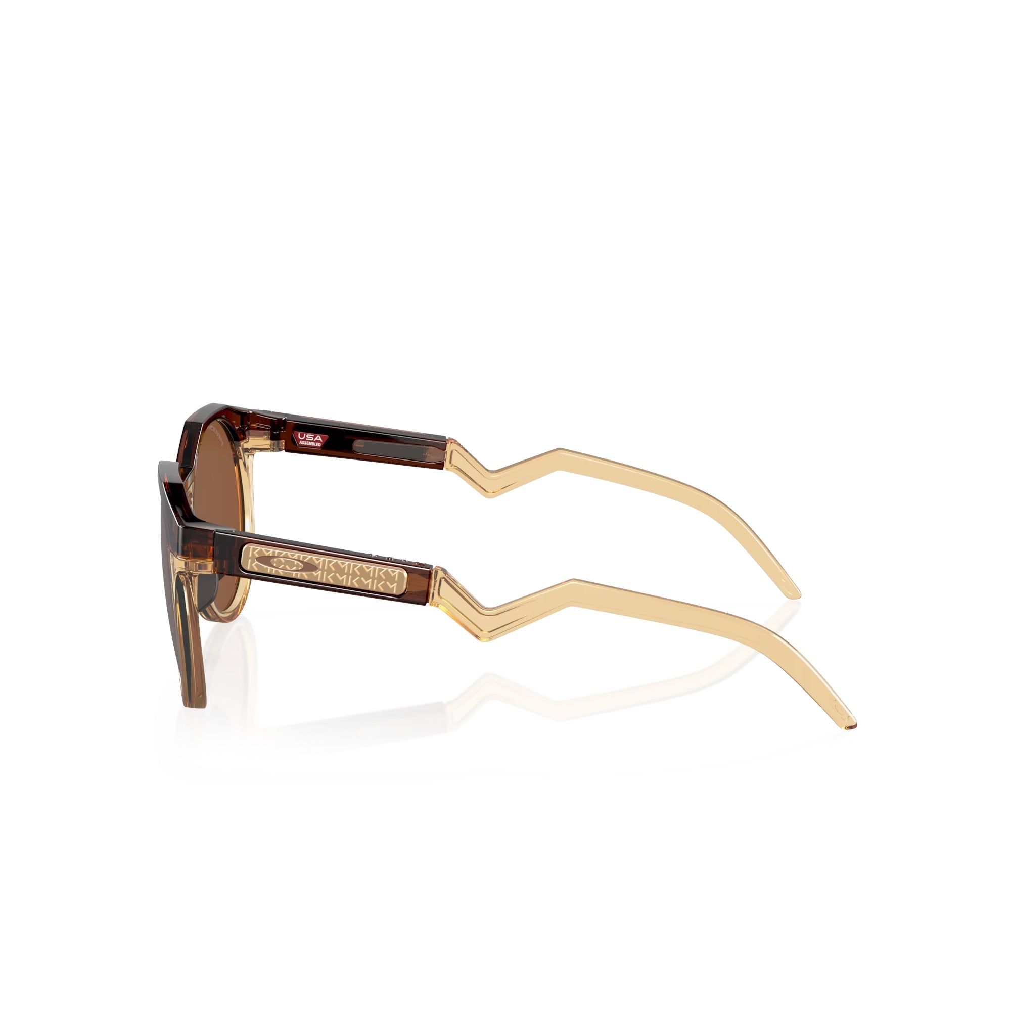 Oakley Kylian Mbappé HSTN Dark Amber Light Curry W/ Prizm Tungsten Sunglasses