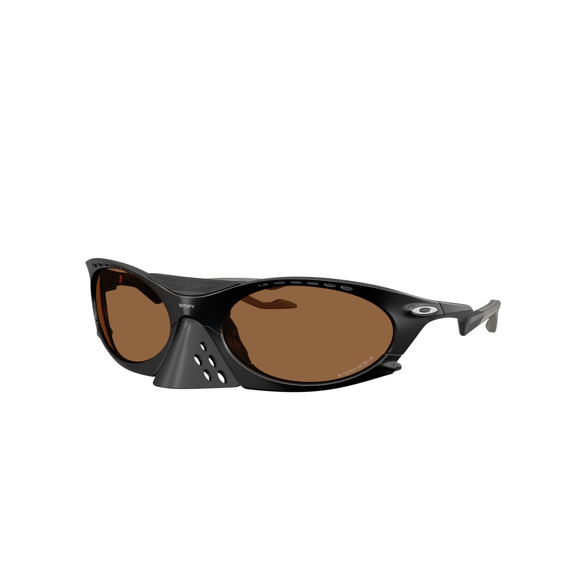 Oakley x Satisfy Running Plantaris Matte Black W/ Prizm Bronze Sunglasses