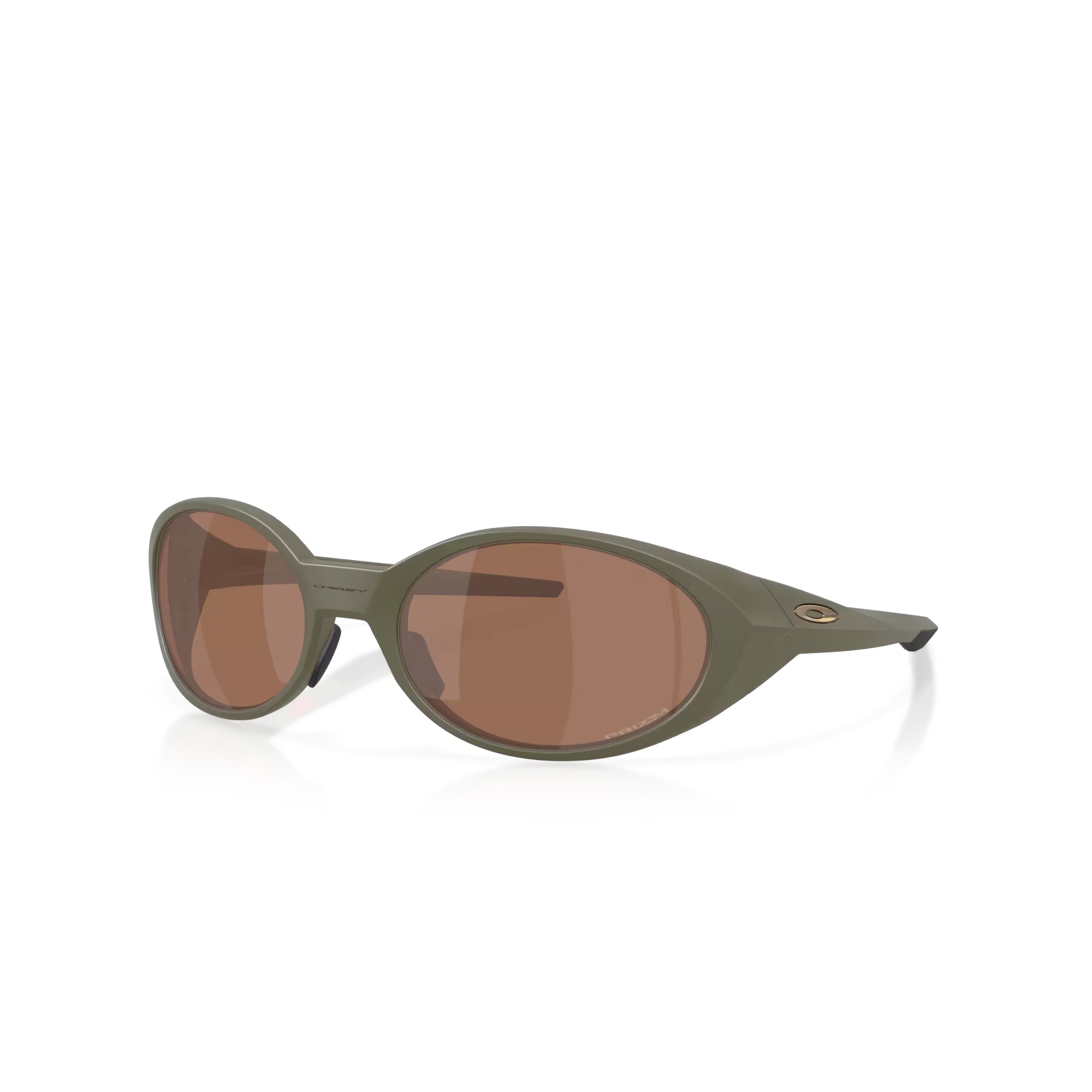 Matte Moss / Prizm Tungsten Sunglasses on a white background