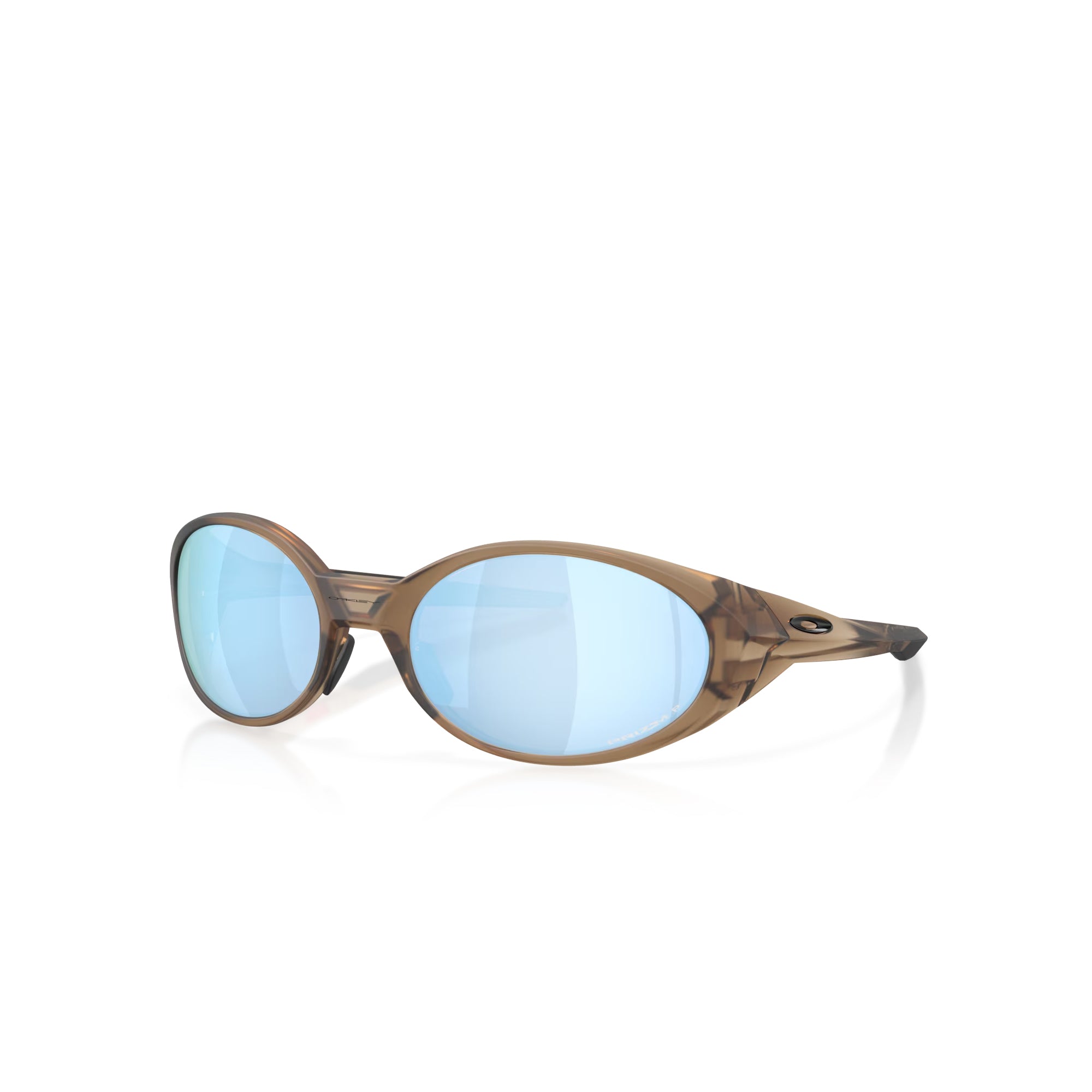 Matte Brown Smoke/ Prizm Deep Water Polarized Sunglasses on a white background