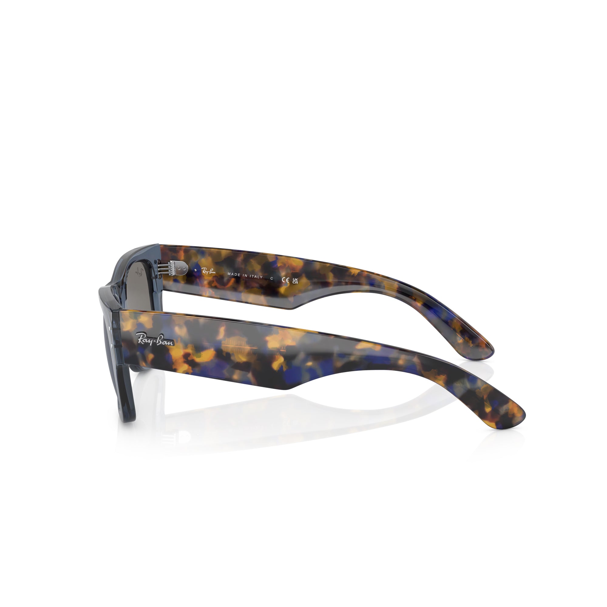 Ray-Ban Mega Wayfarer Transparent Dark Blue W/ Grey Mirror Sunglasses