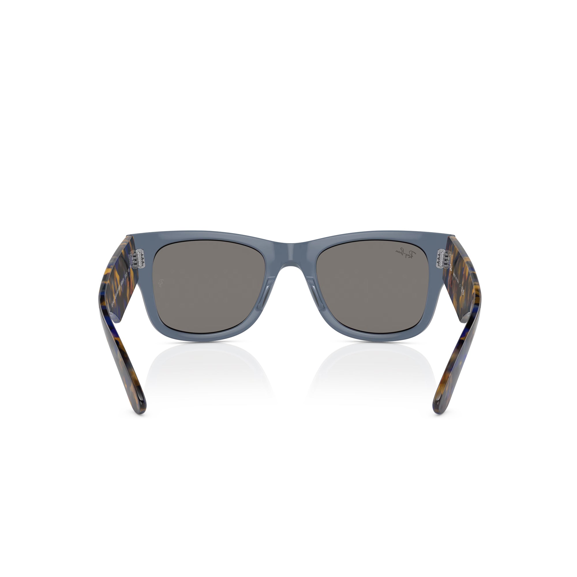 Ray-Ban Mega Wayfarer Transparent Dark Blue W/ Grey Mirror Sunglasses