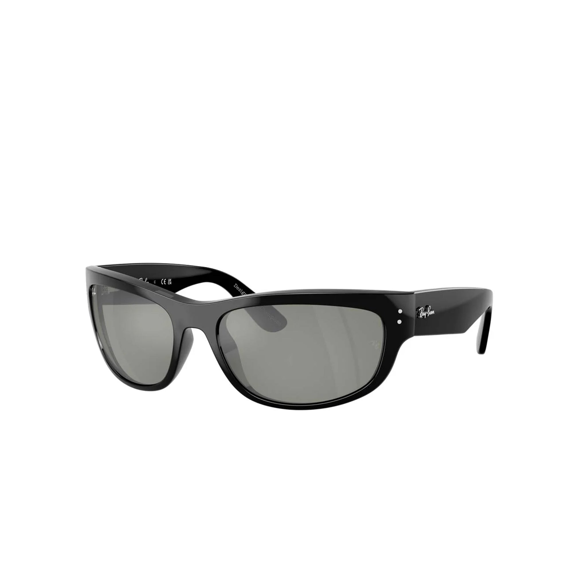Ray-Ban Mega Balorama Black W/ Green Mirror Silver Sunglasses