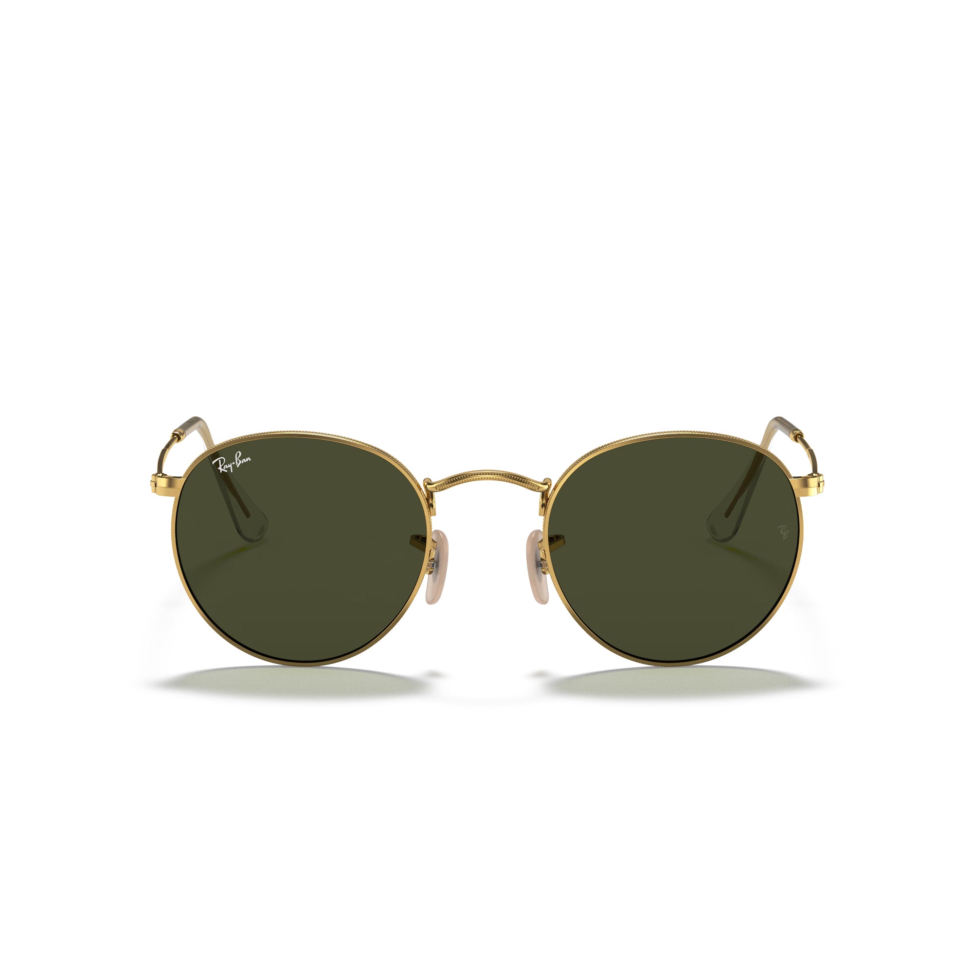 RAY-BAN Round Metal Arista W/ G-15 Green Sunglasses