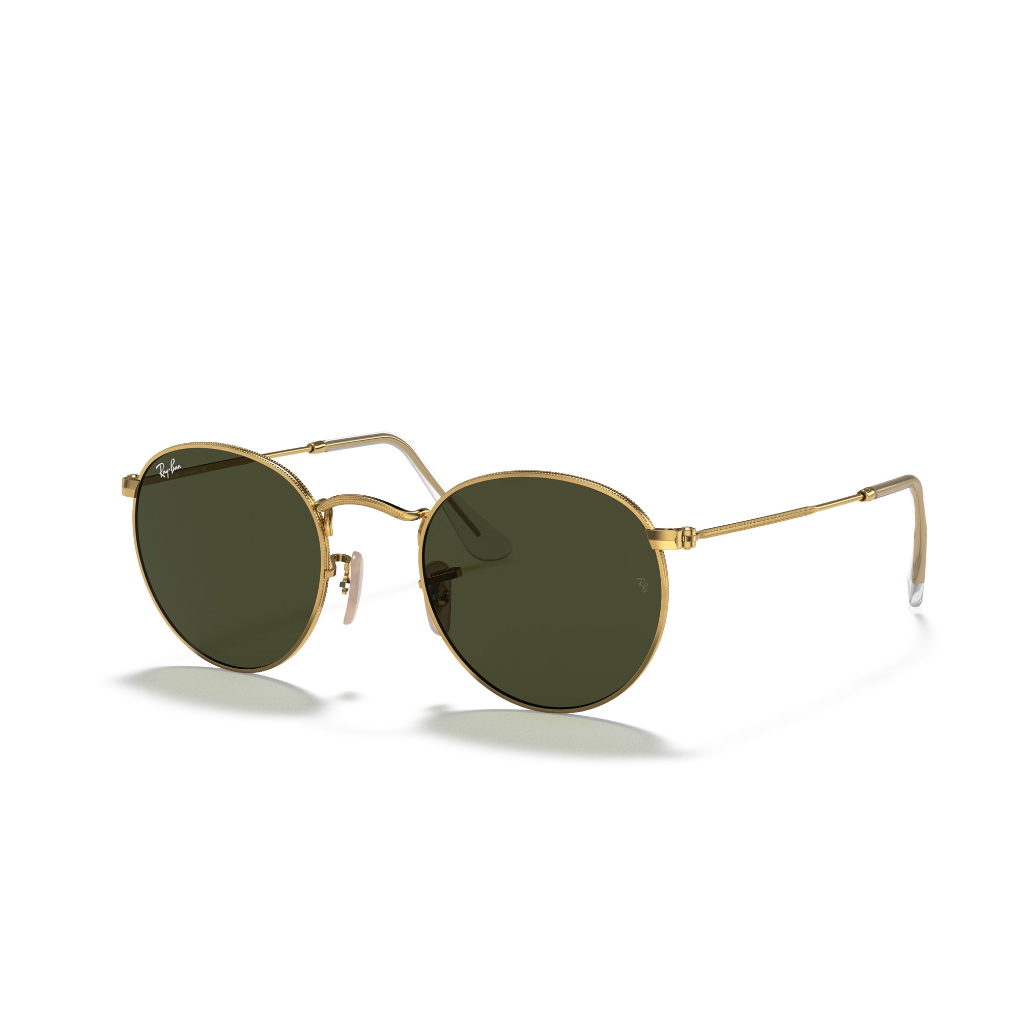 RAY-BAN Round Metal Arista W/ G-15 Green Sunglasses
