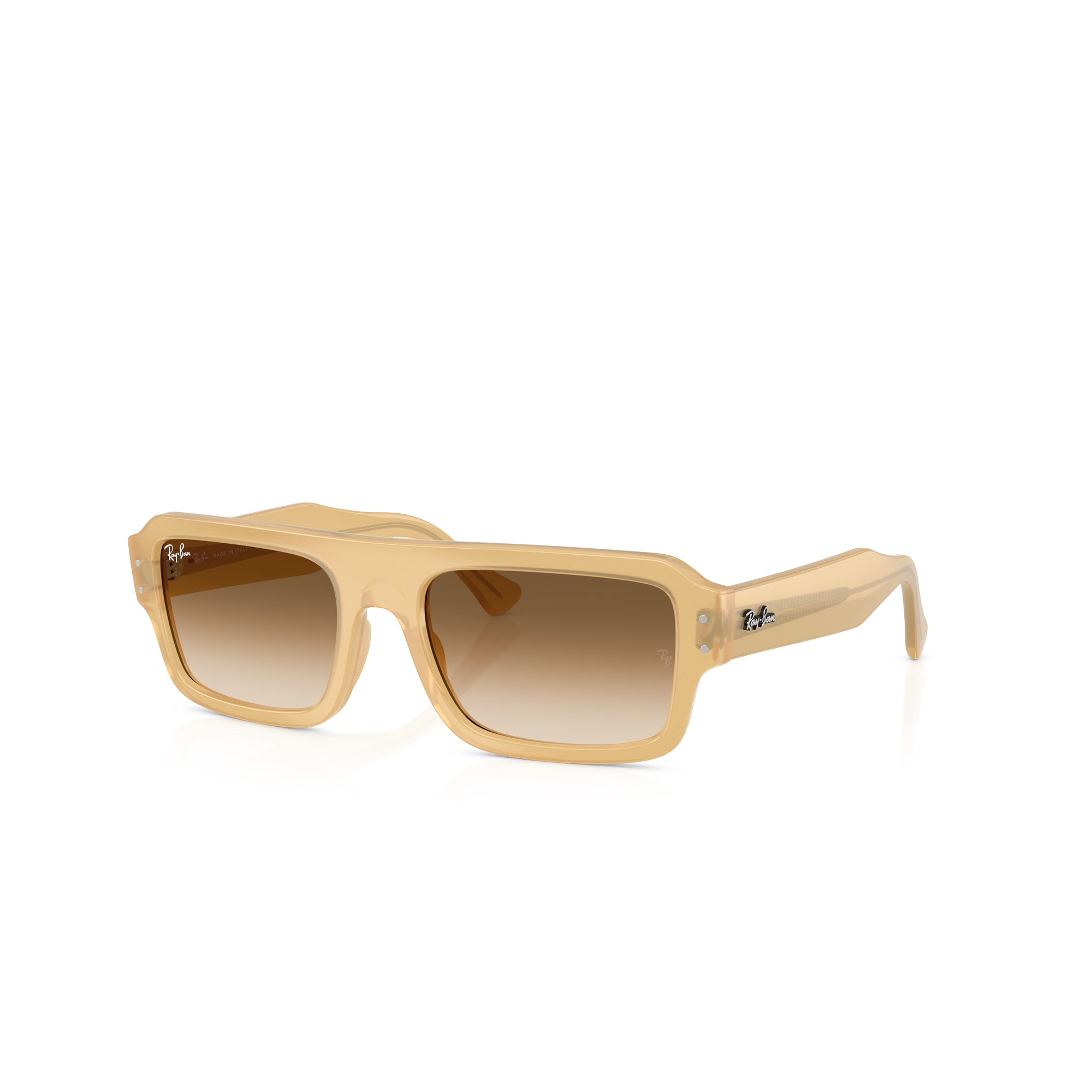 RAY-BAN Lukas Transparent Beige W/ Clear Gradient Brown Sunglasses
