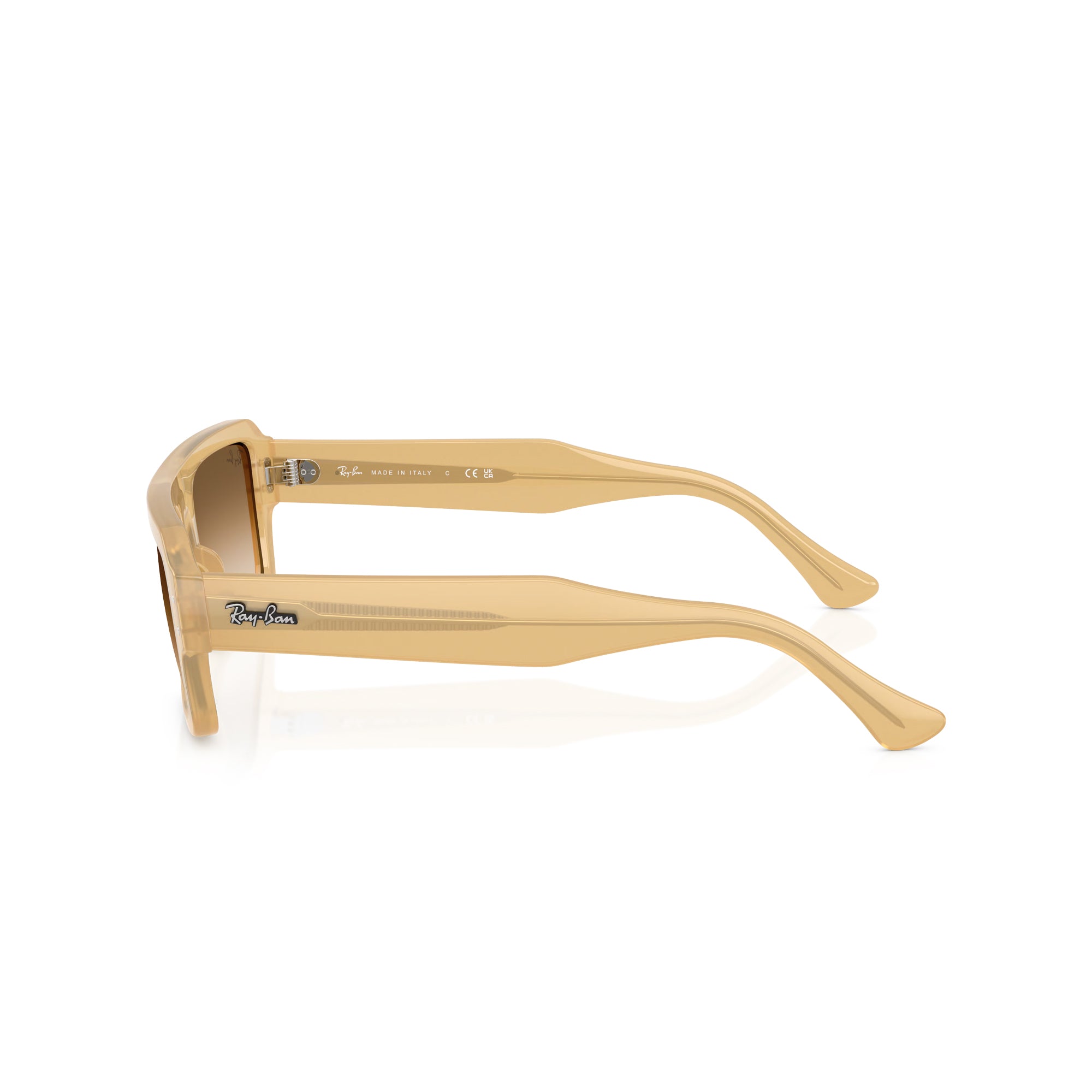 RAY-BAN Lukas Transparent Beige W/ Clear Gradient Brown Sunglasses