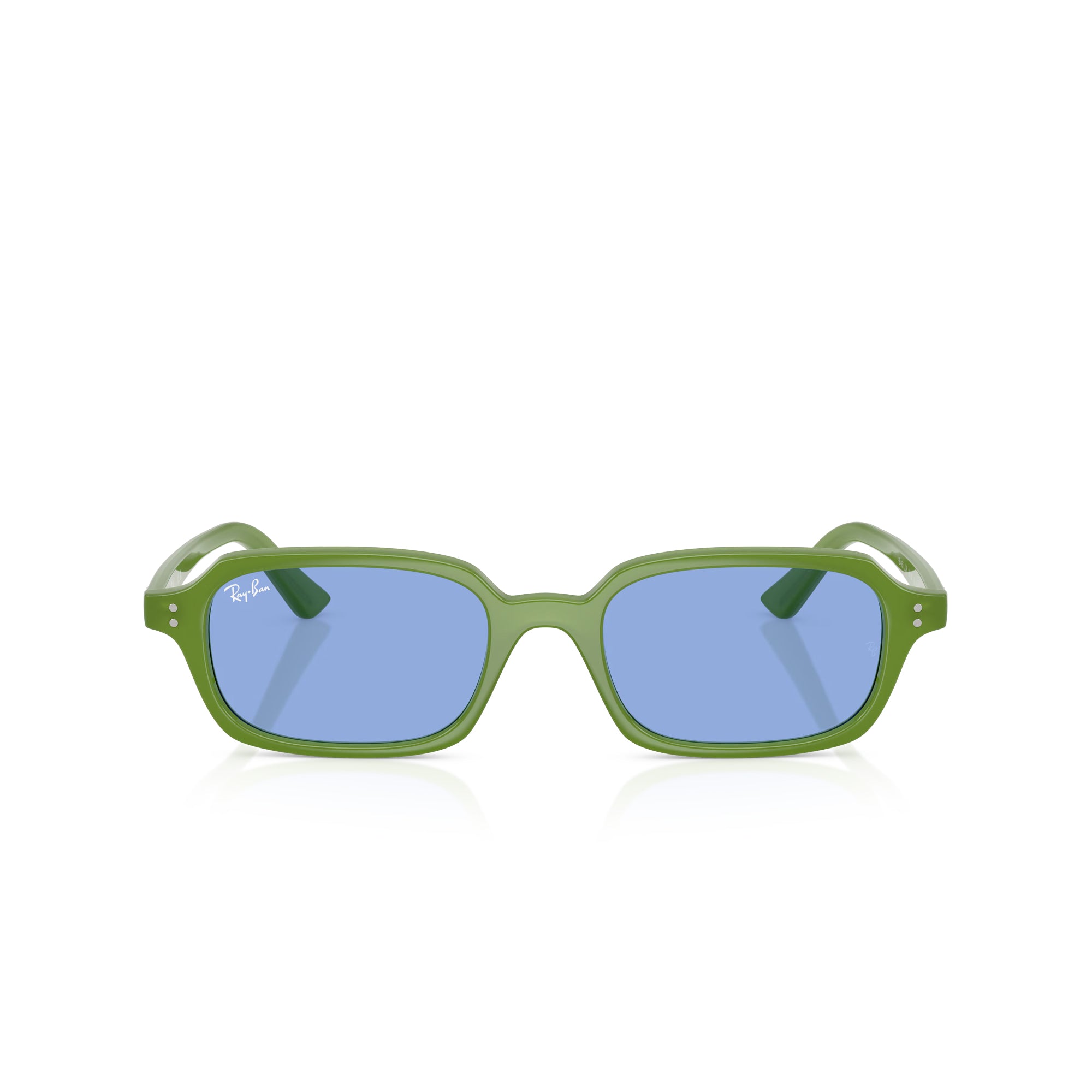 RAY-BAN Zuri Cloudy Jungle Green W/ Blue Sunglasses