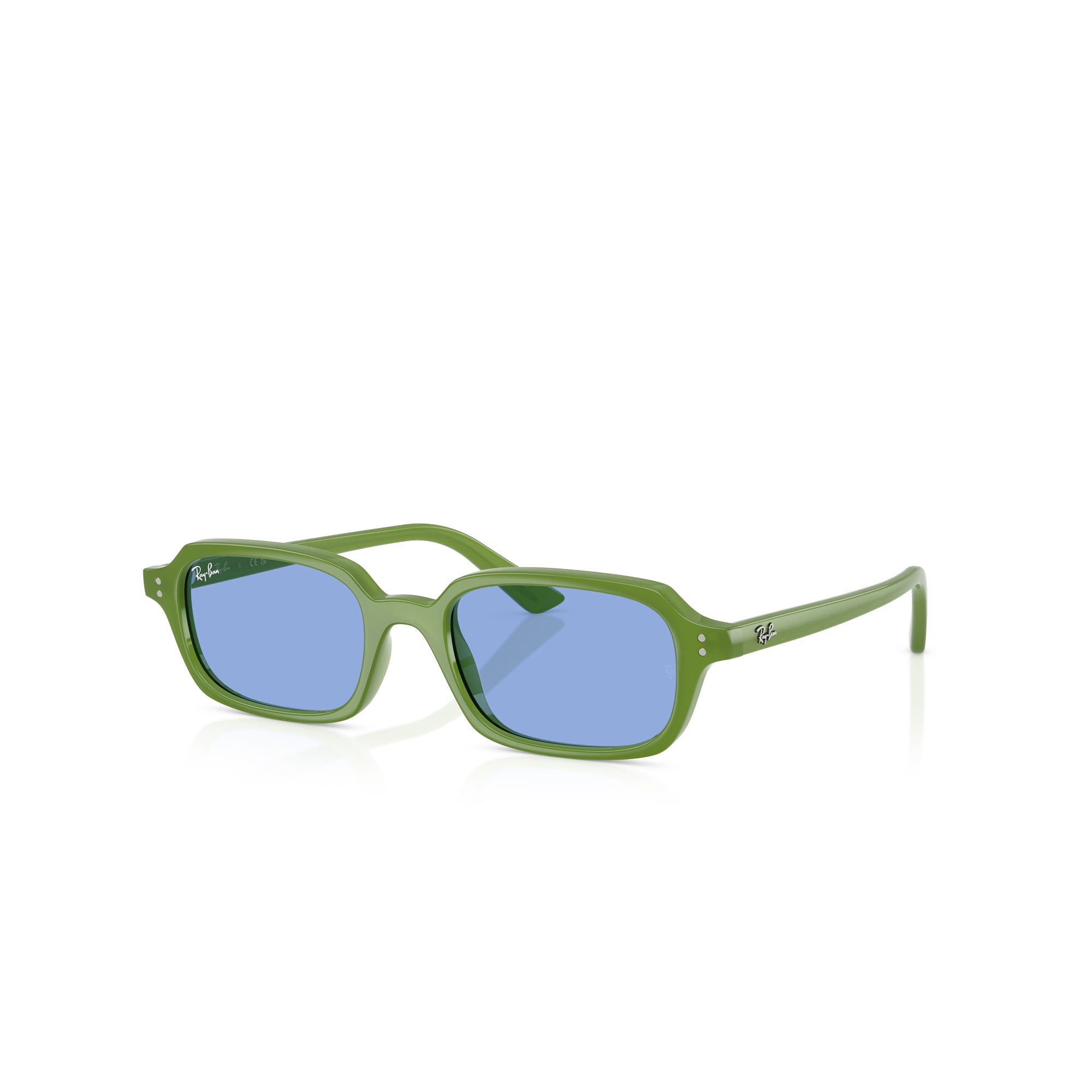 RAY-BAN Zuri Cloudy Jungle Green W/ Blue Sunglasses
