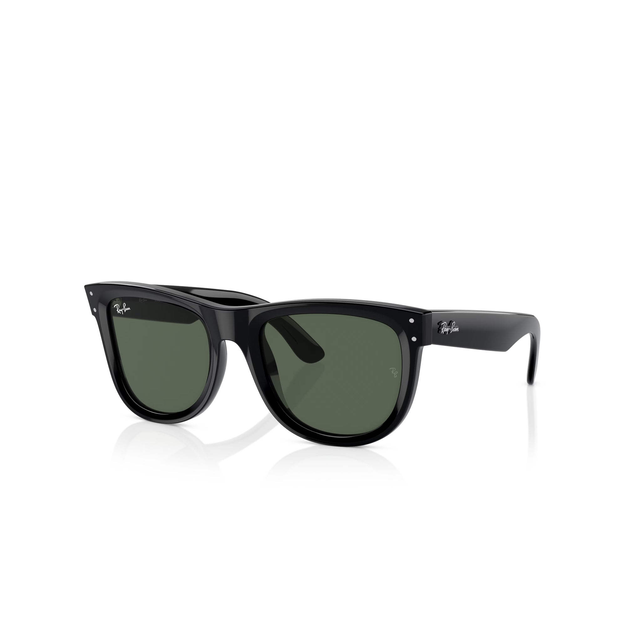 Ray-Ban Wayfarer Reverse Black W/ Dark Green Sunglasses