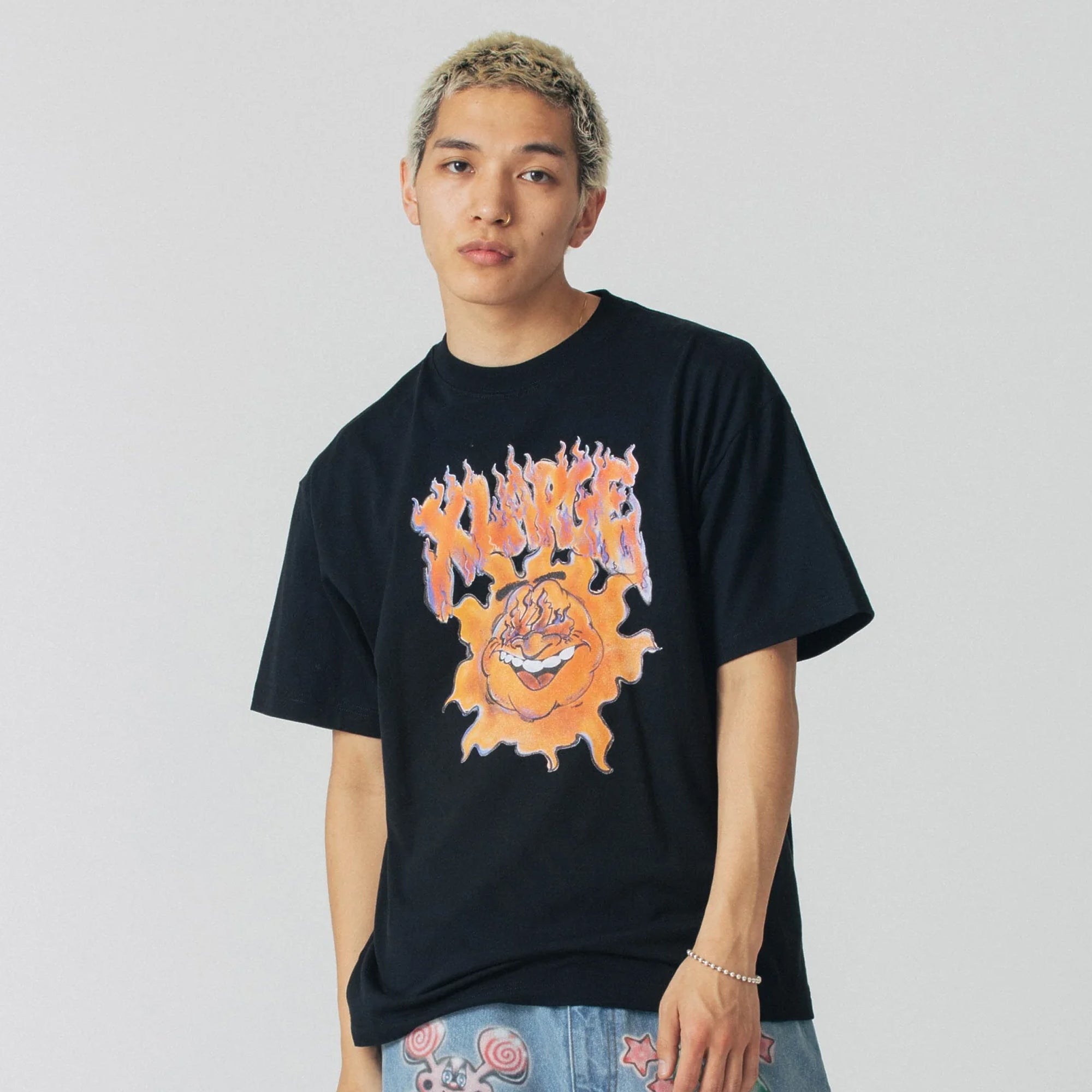X-Large Mens XL Burning Tee