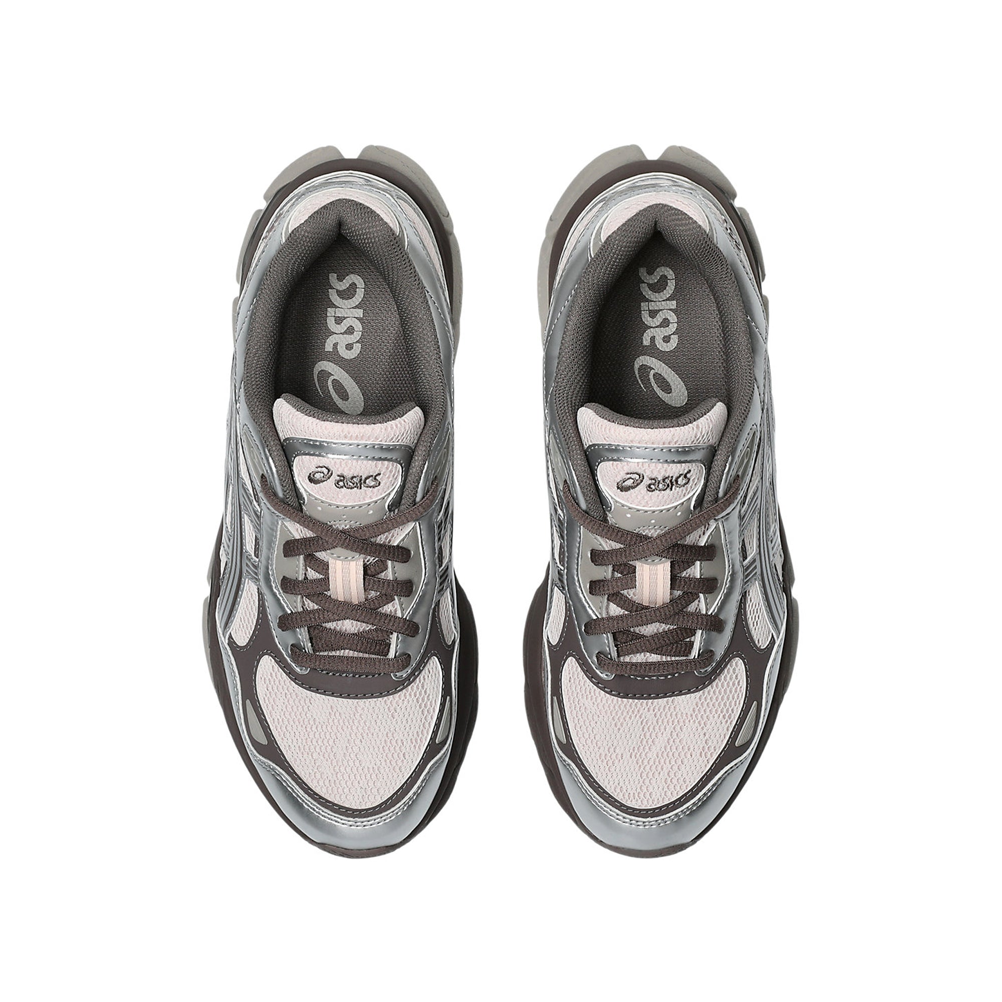 Pink Cloud/Pure Silver Sneakers on a white background