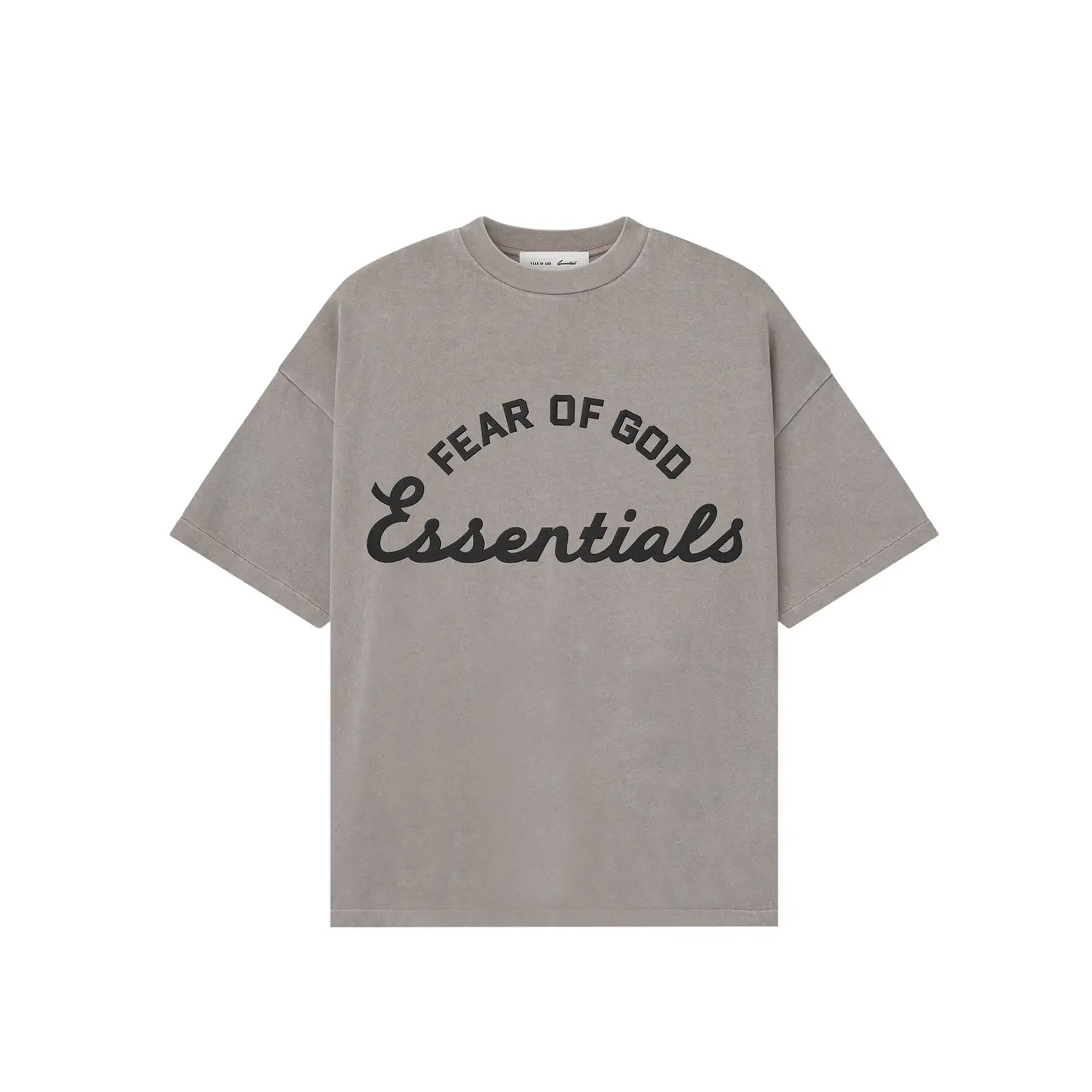 faded grey T-shirt on a white background