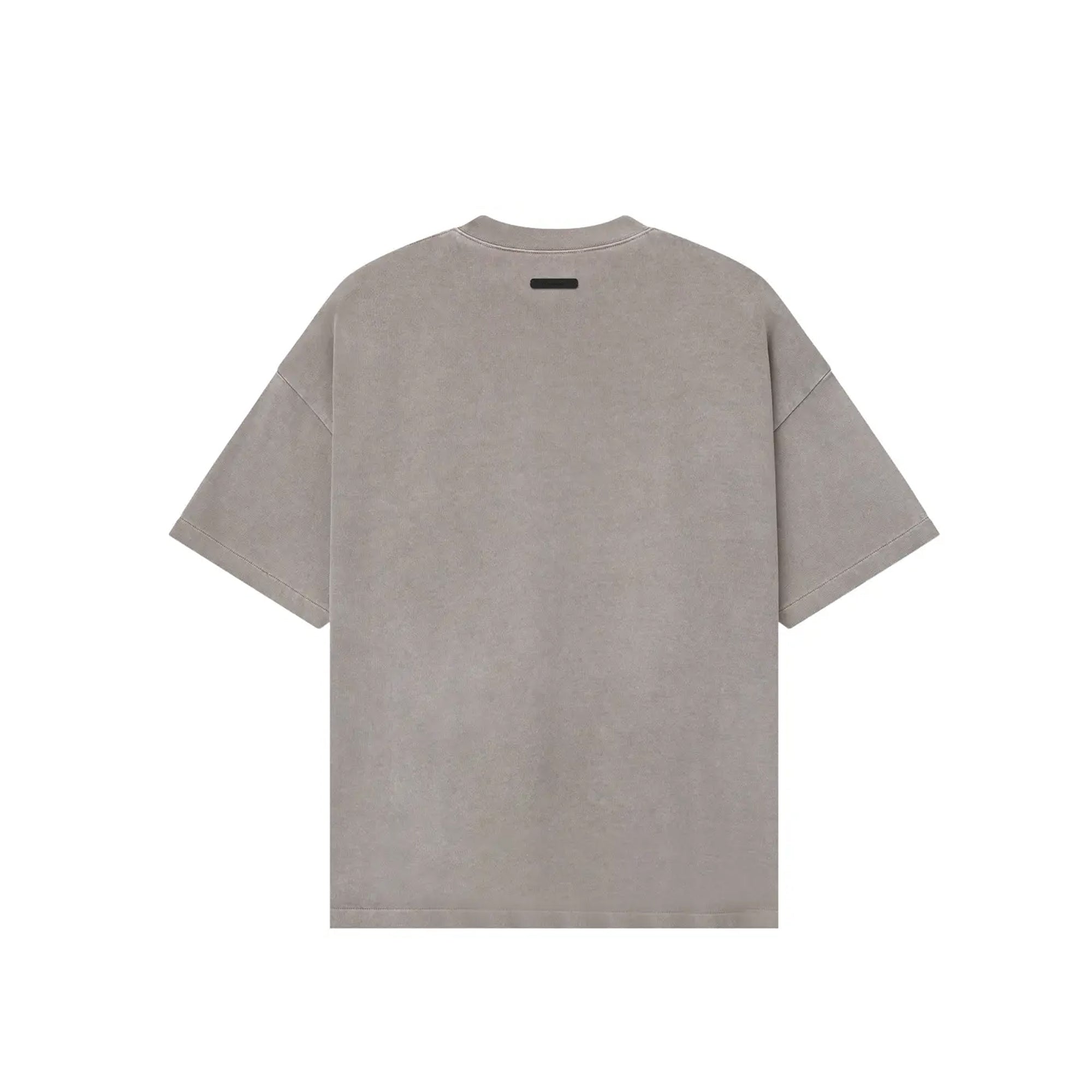 faded grey T-shirt on a white background
