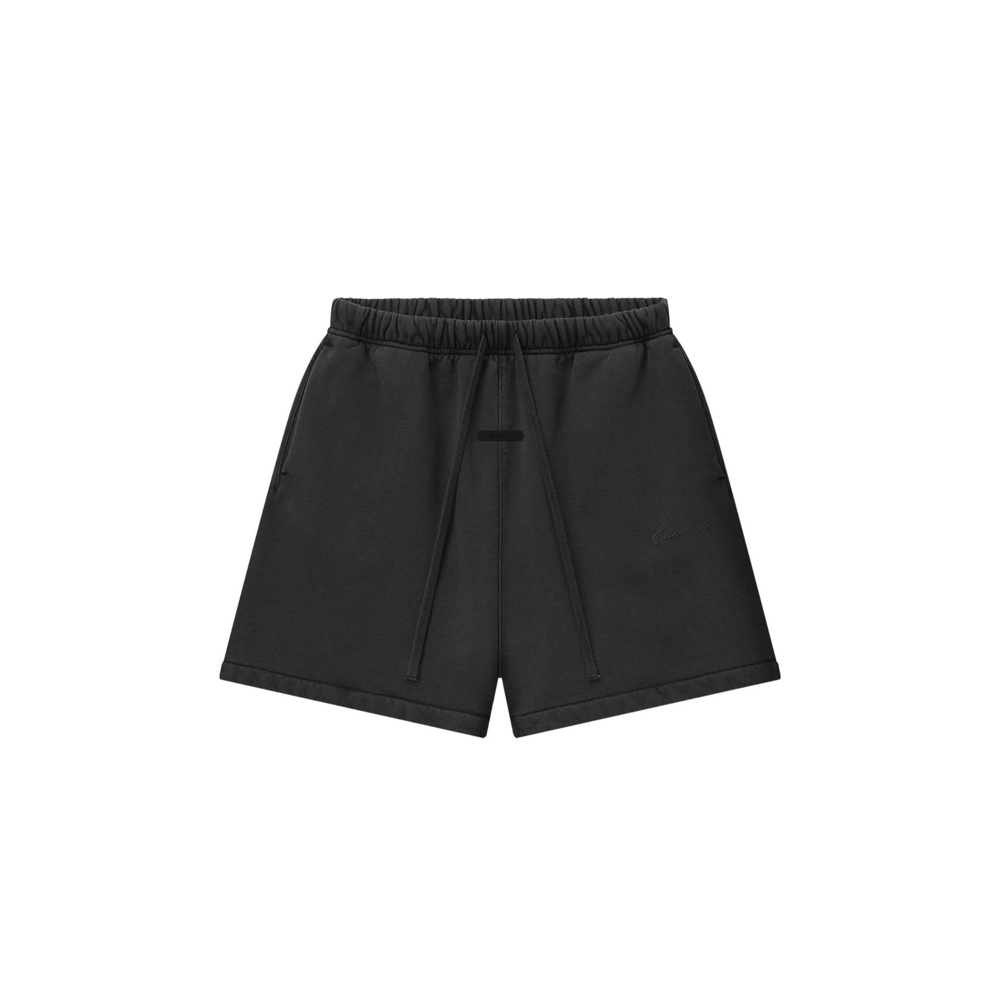 Faded Black Shorts on a white background