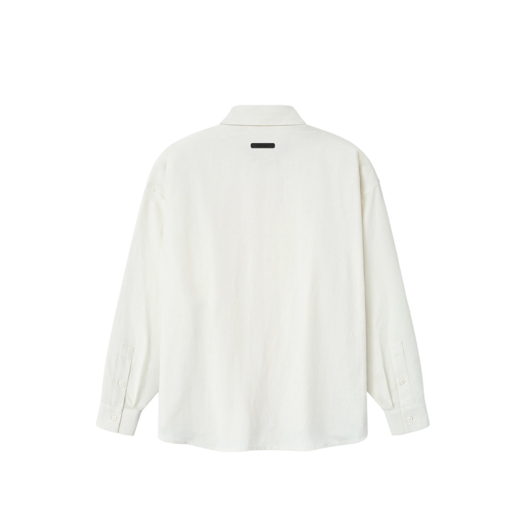 Ivory Button Up Shirt on a white background