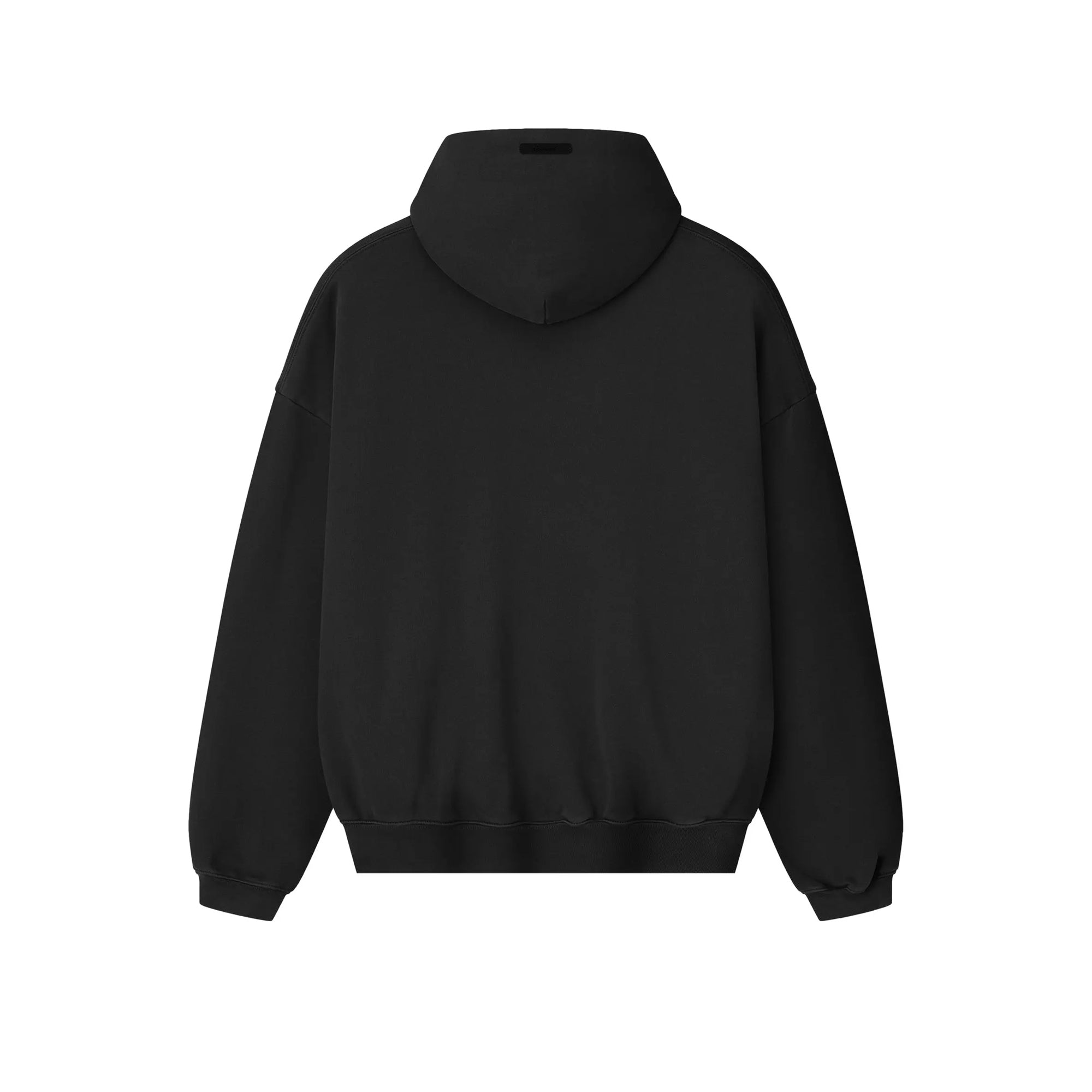 Faded Black tan Hoodie on a white background
