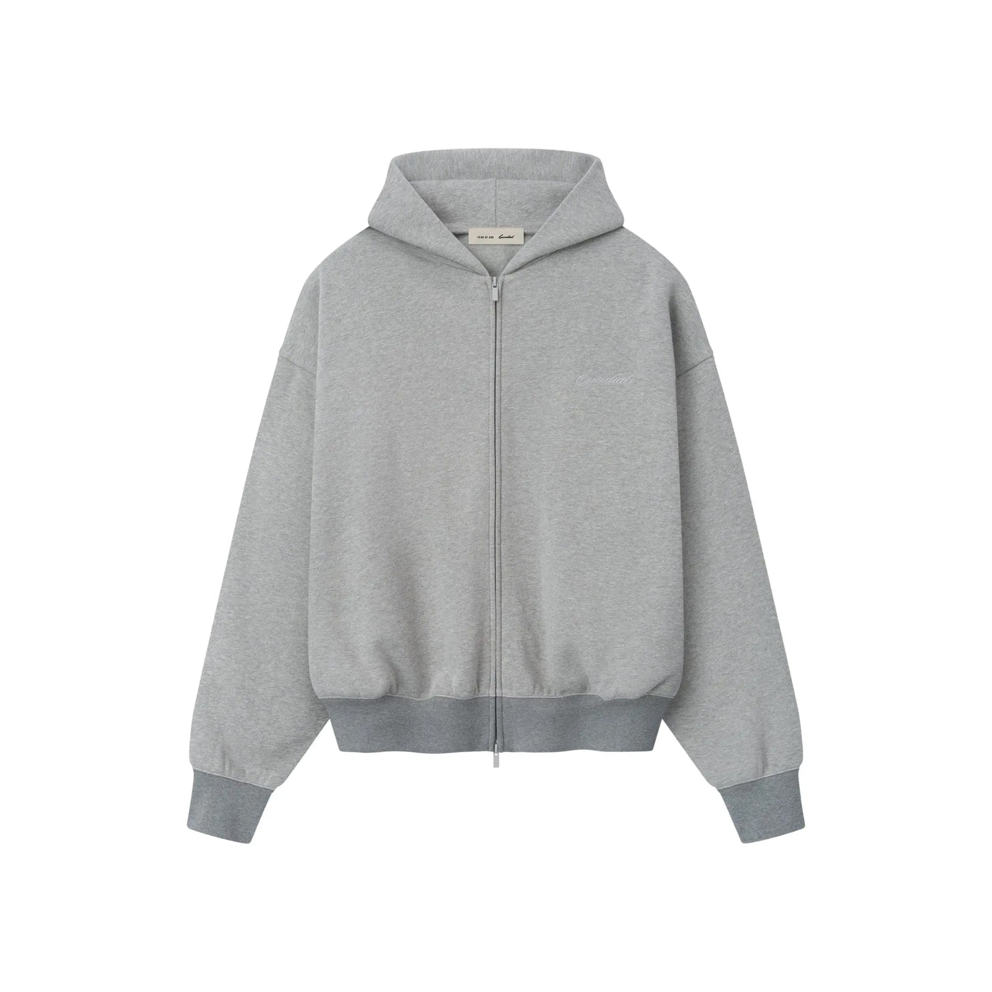 Concrete Heather Hoodie on a white background