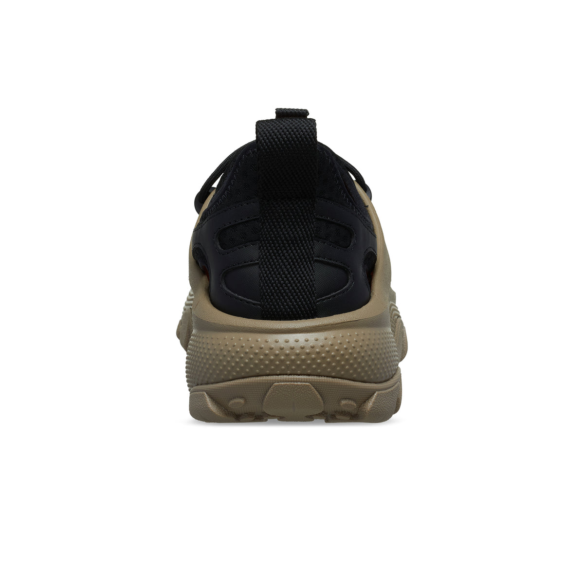 Khaki/Orange and black Sneakers on a white background
