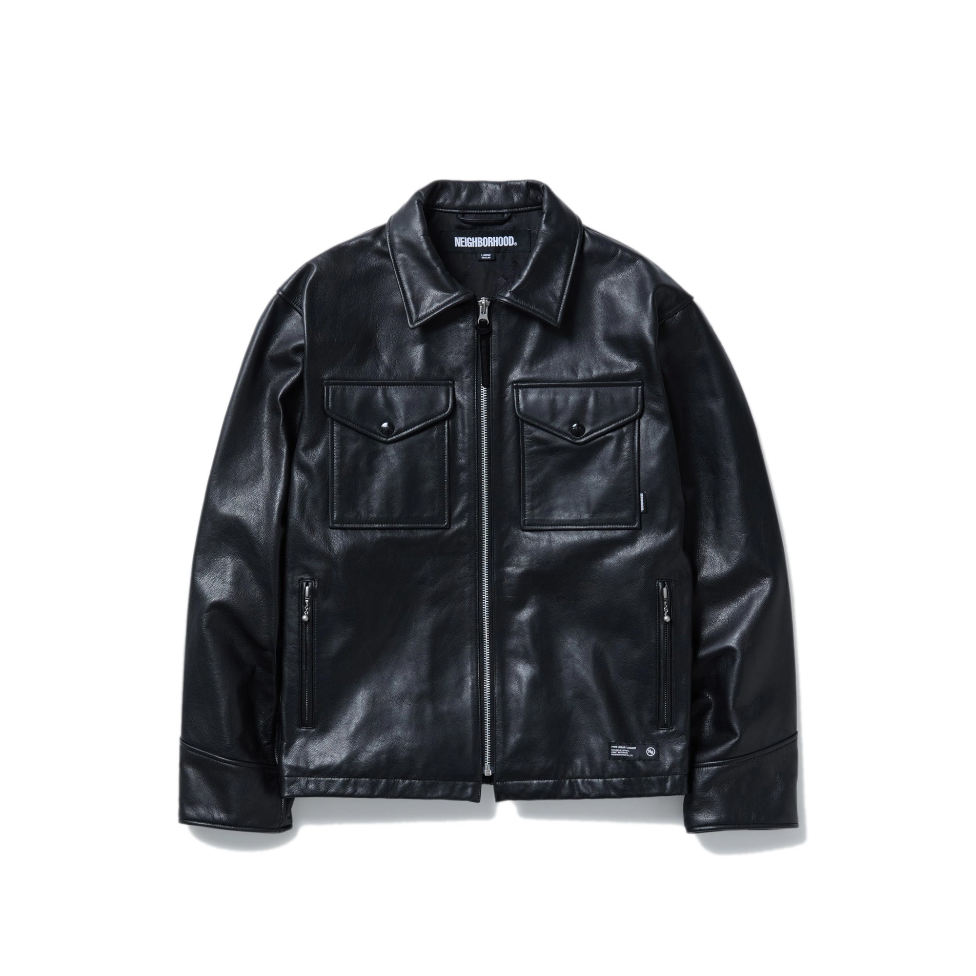 Neighborhood Mens Leather PM Jacket