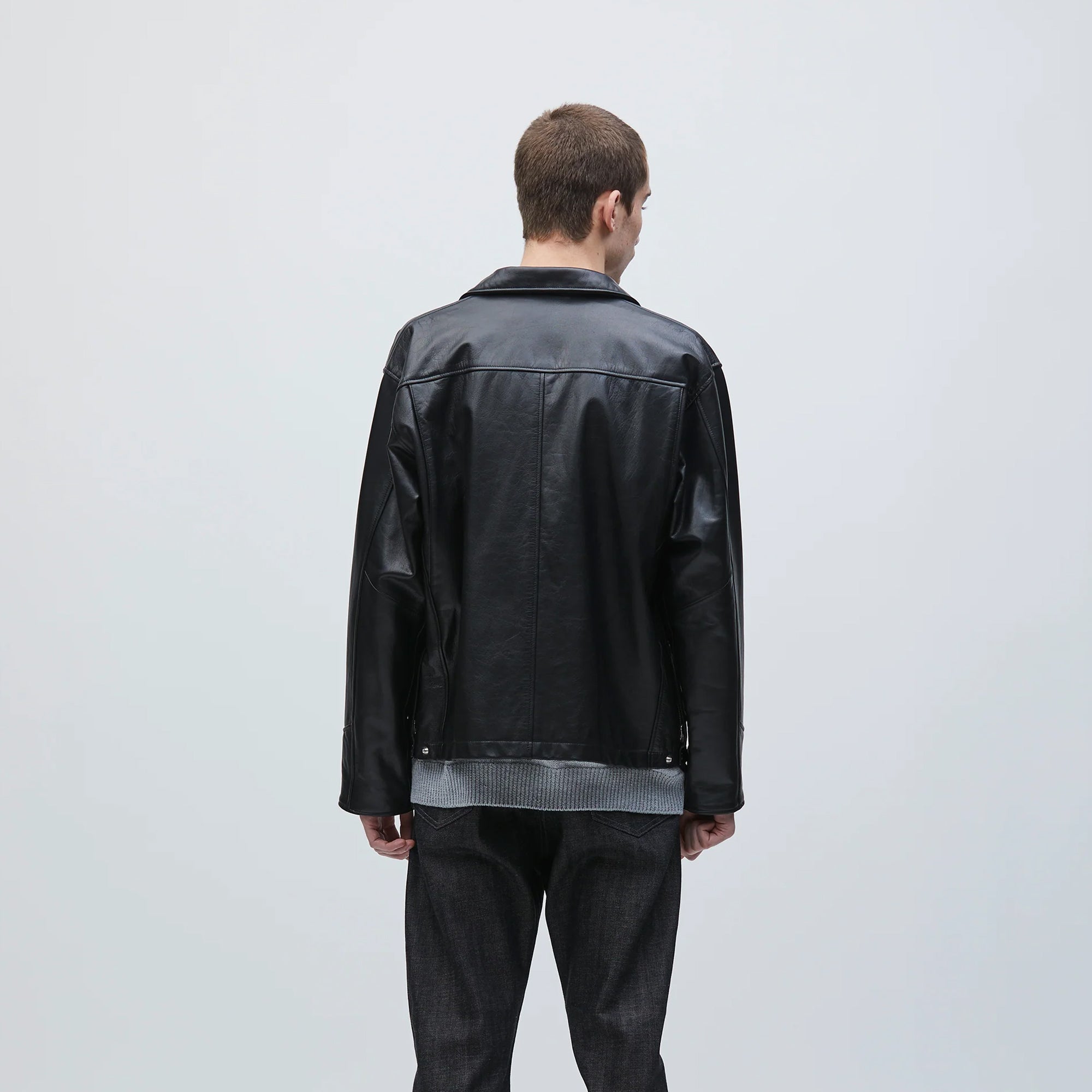 Neighborhood Mens Leather PM Jacket