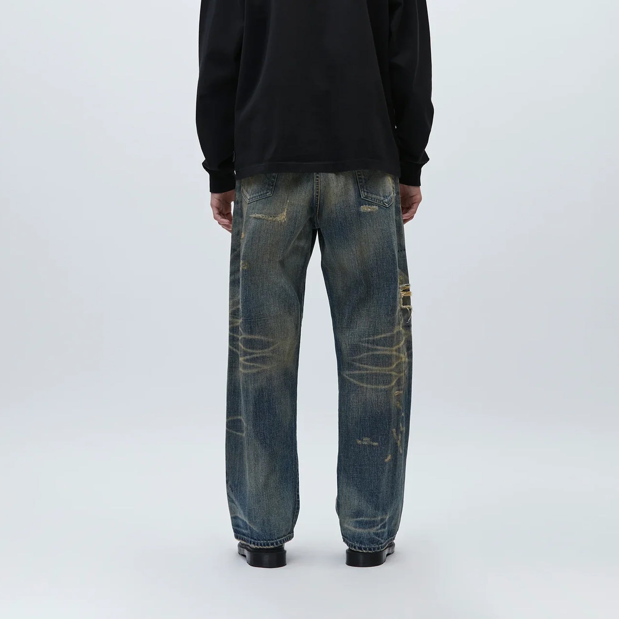 Neighborhood Mens Savage Denim DP Wide Pants