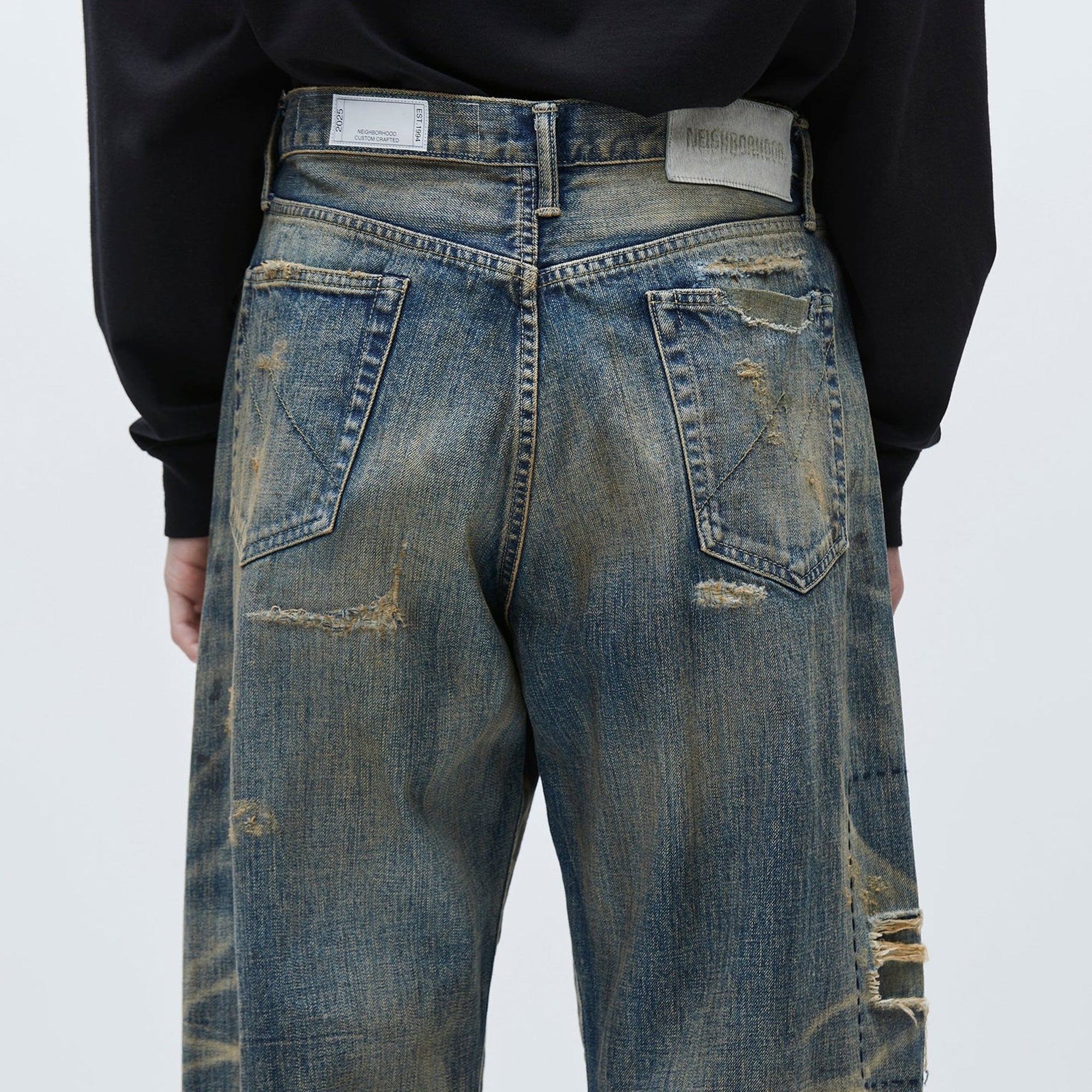 Neighborhood Mens Savage Denim DP Wide Pants