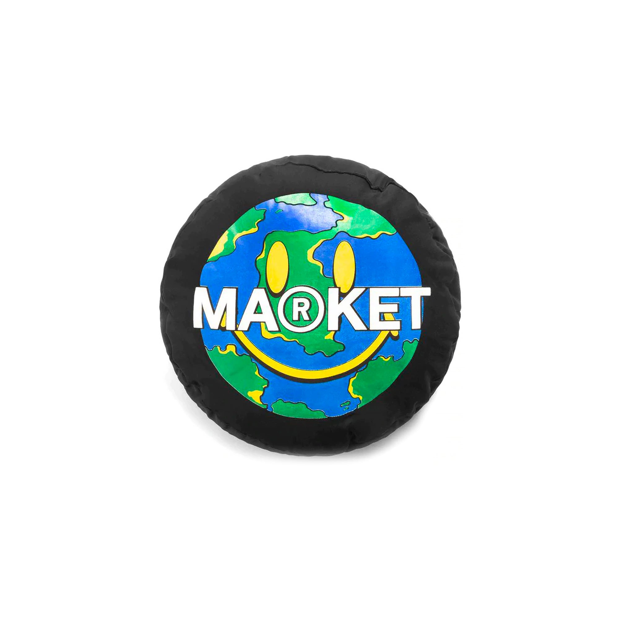 Market Smiley Printed Globe Pillow