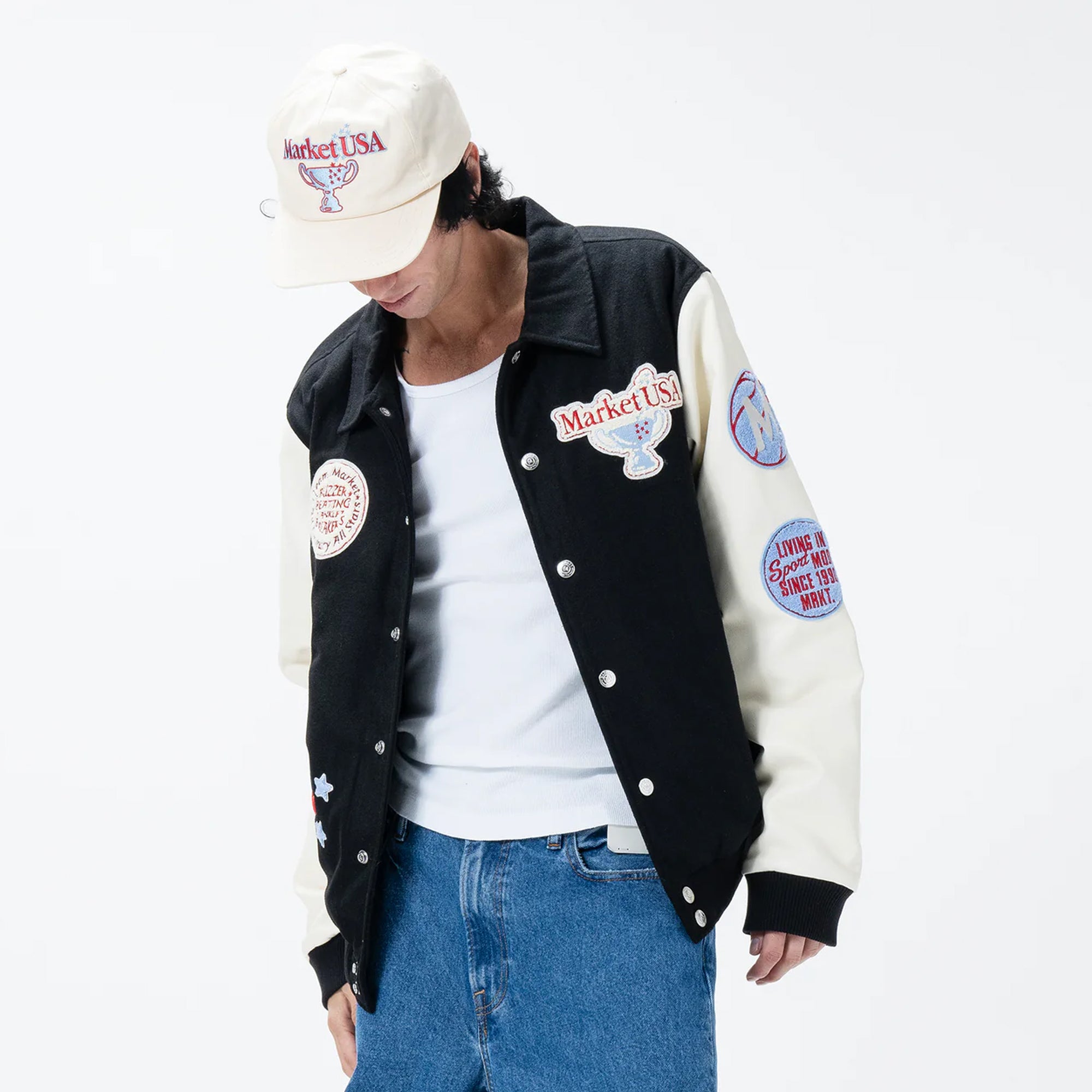 Market Mens 1990 Varsity Jacket