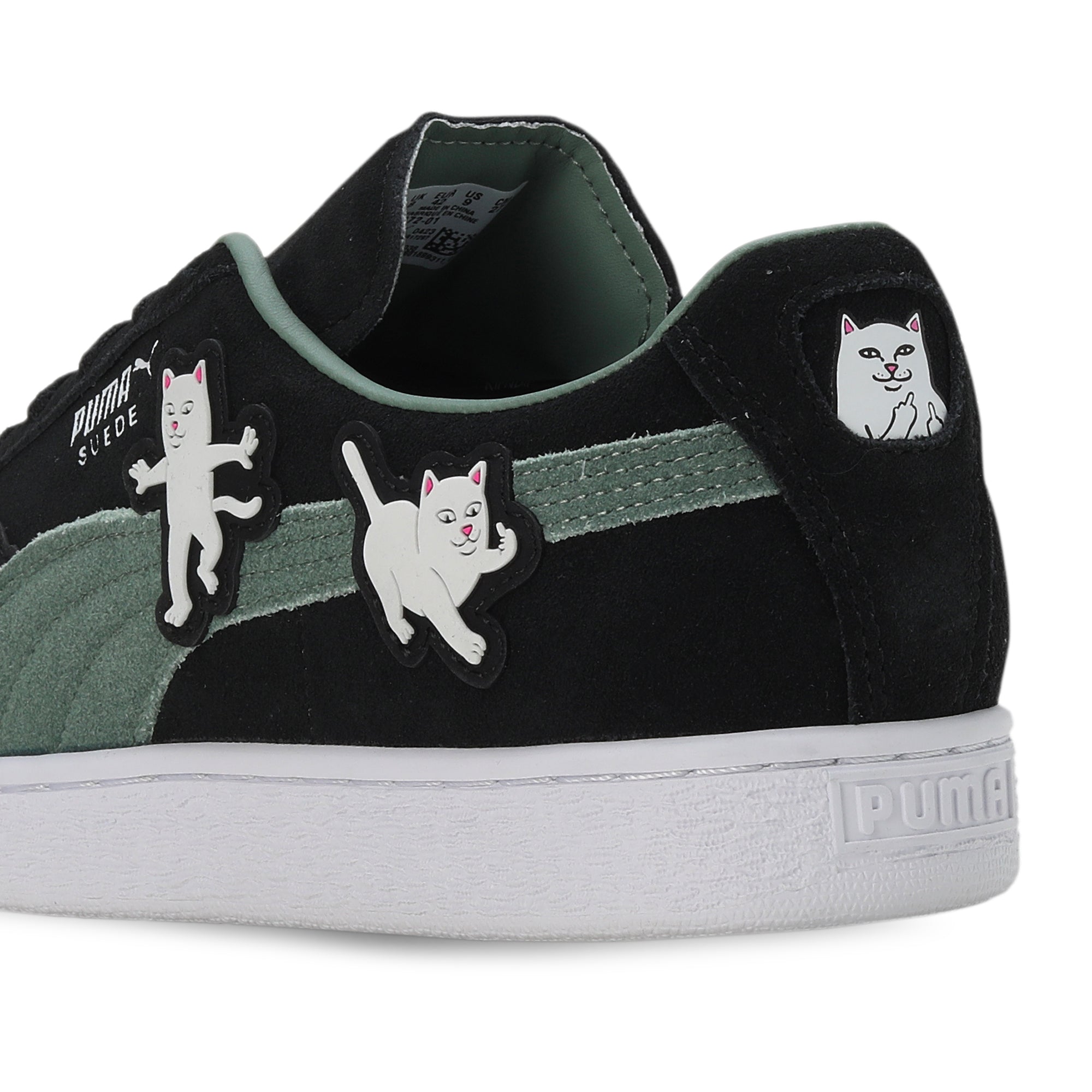 Puma x RIPNDIP Mens Suede Black Shoes