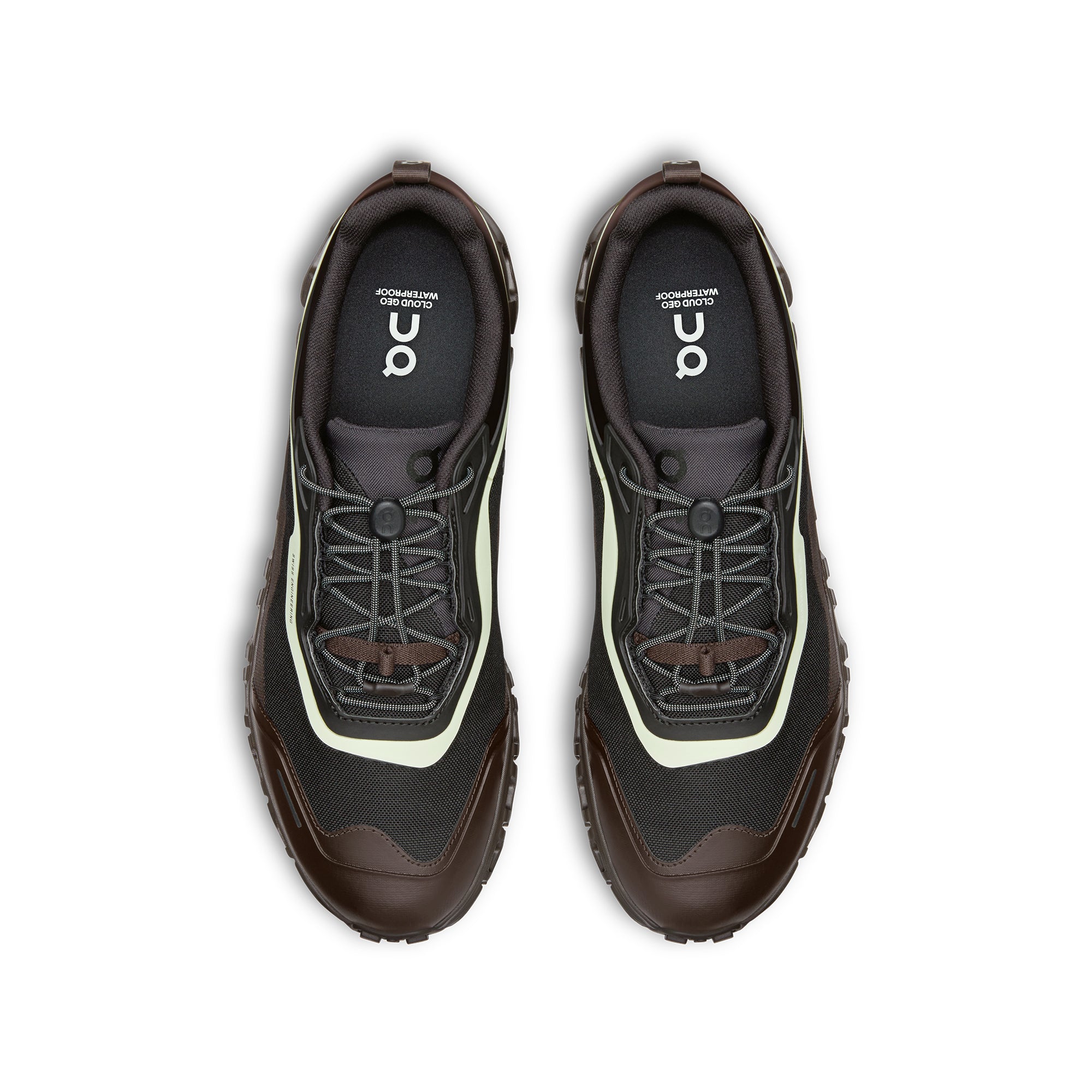 Brown black Sneakers on a white background