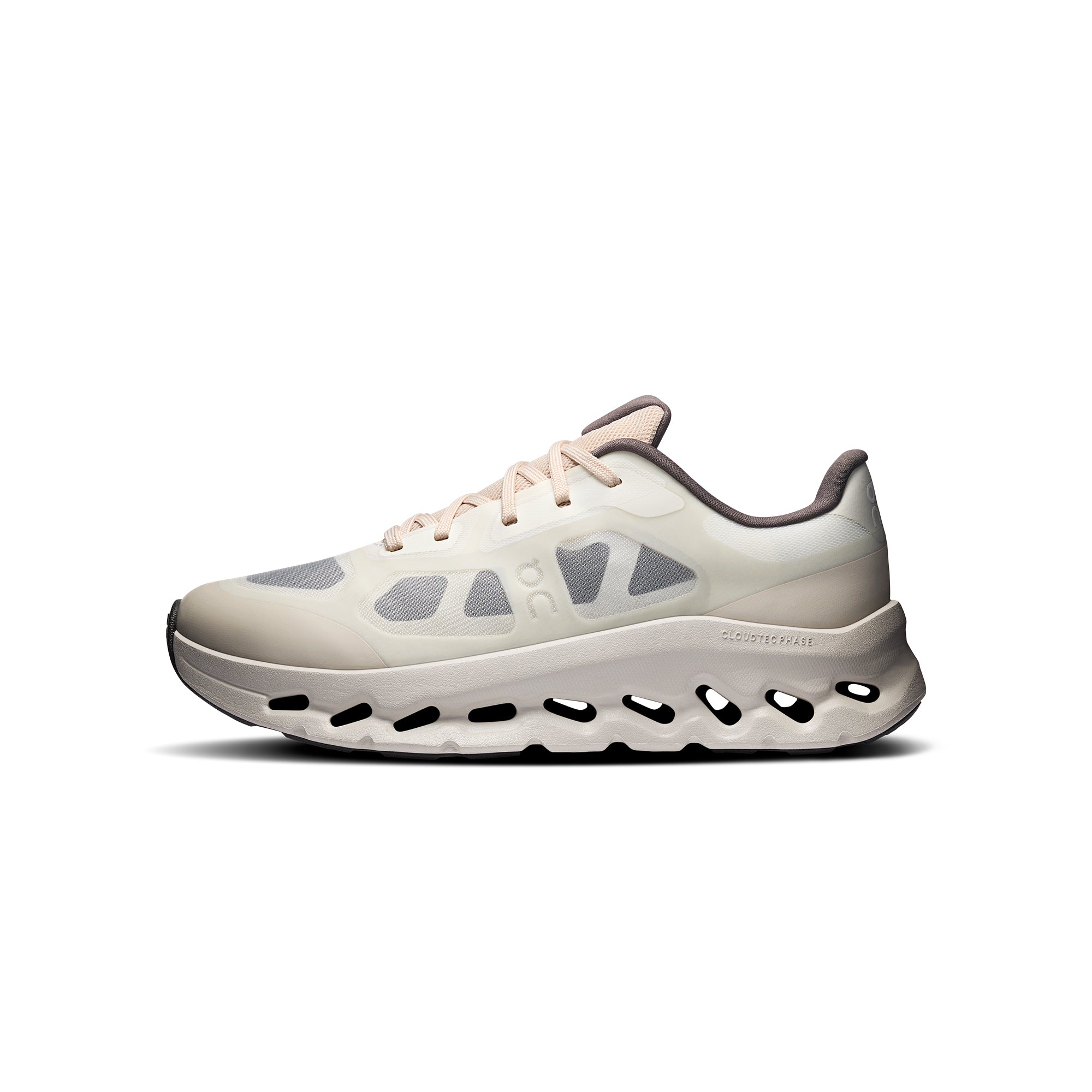 Silver / Ivory Sneakers on a white background