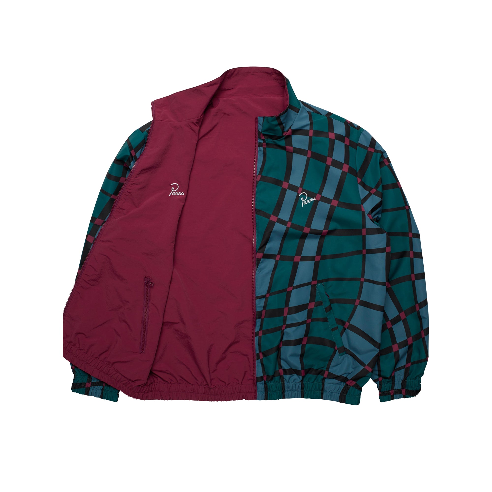 By Parra Mens Squared Wave Pattern Track Top