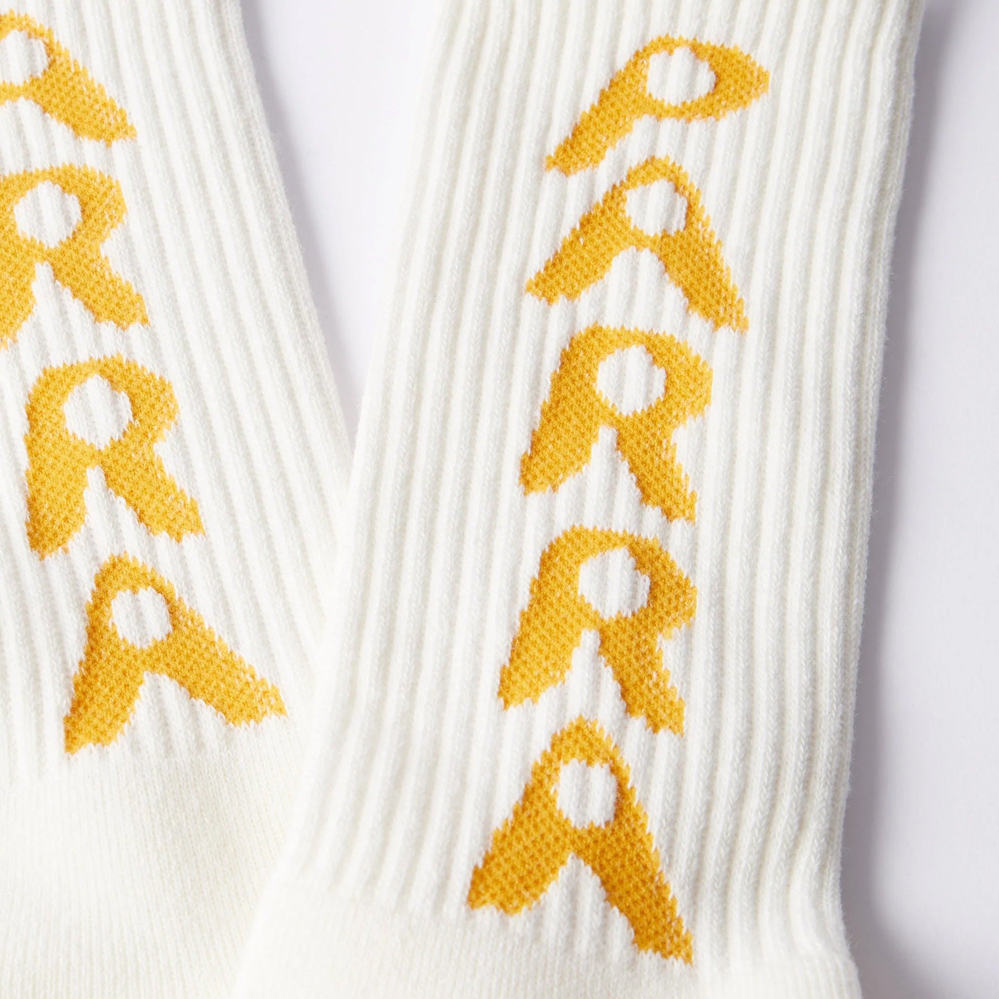 By Parra Mens Hole Logo Crew Socks