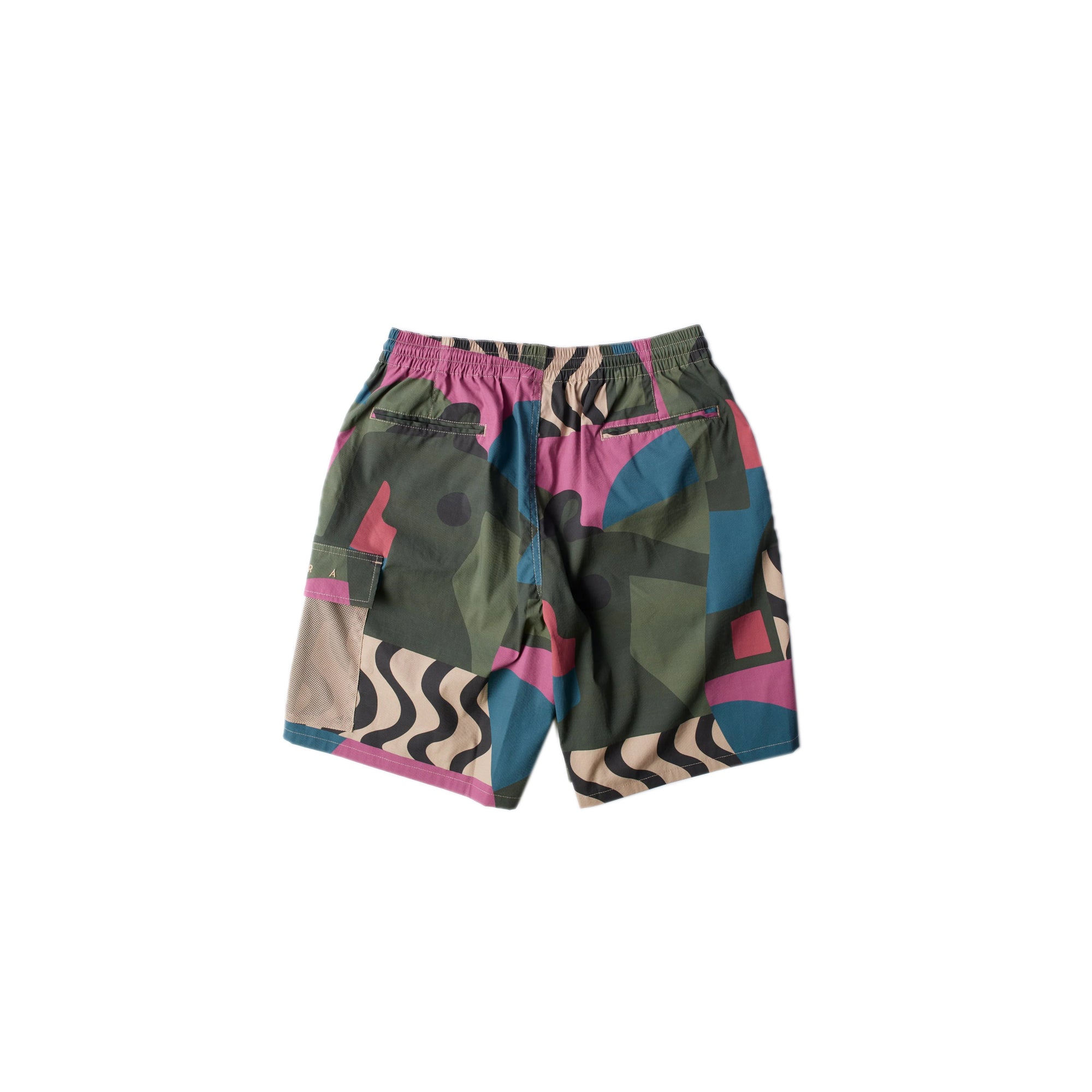 By Parra Mens Distorted Camo Shorts