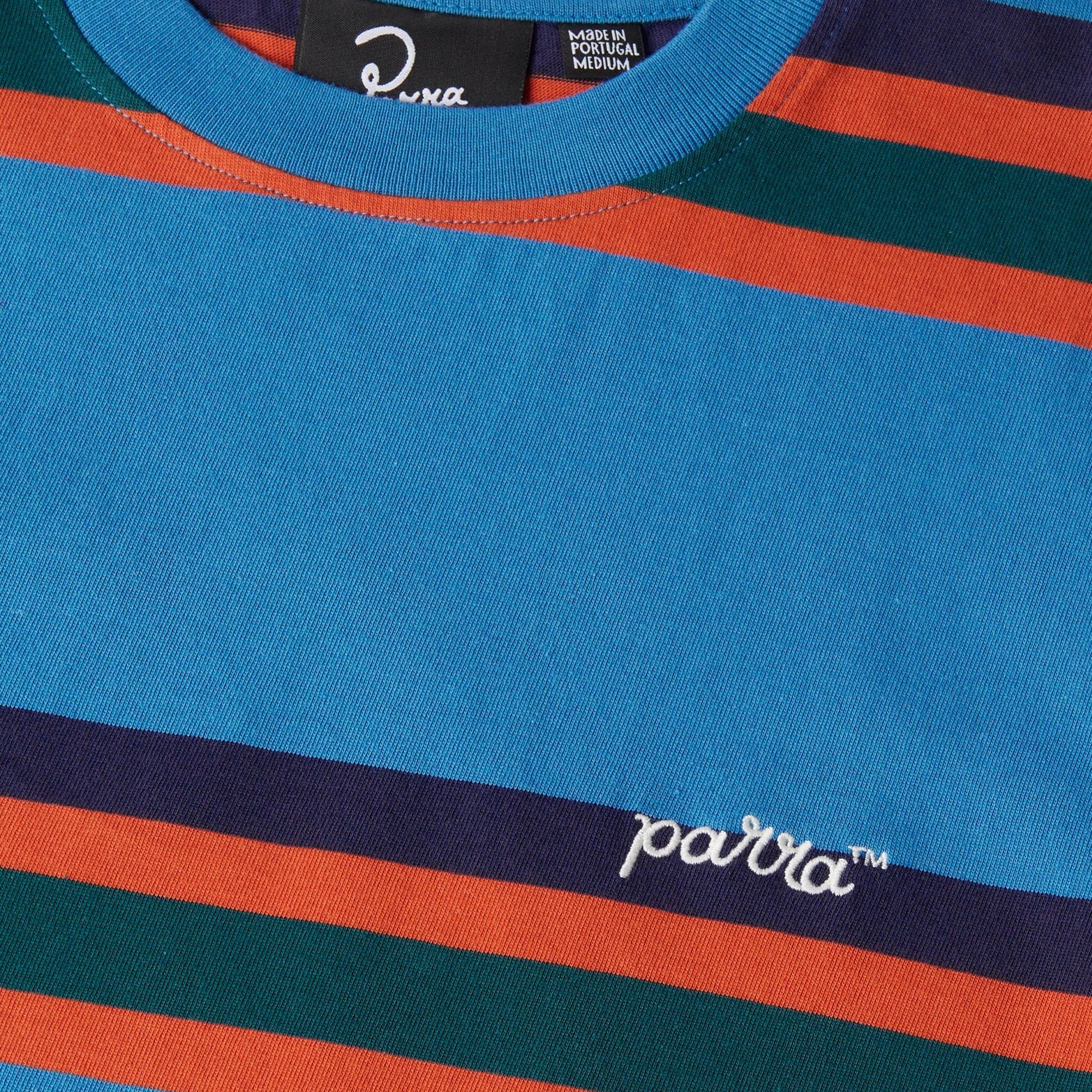 By Parra Mens Script Striped Tee