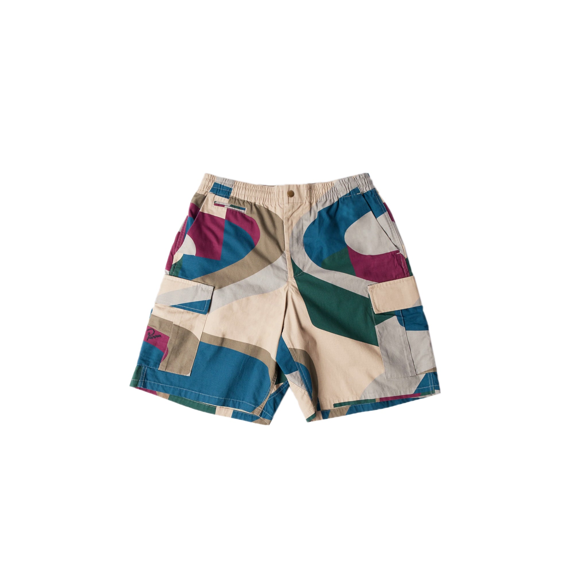 By Parra Mens The Wall Camo Shorts