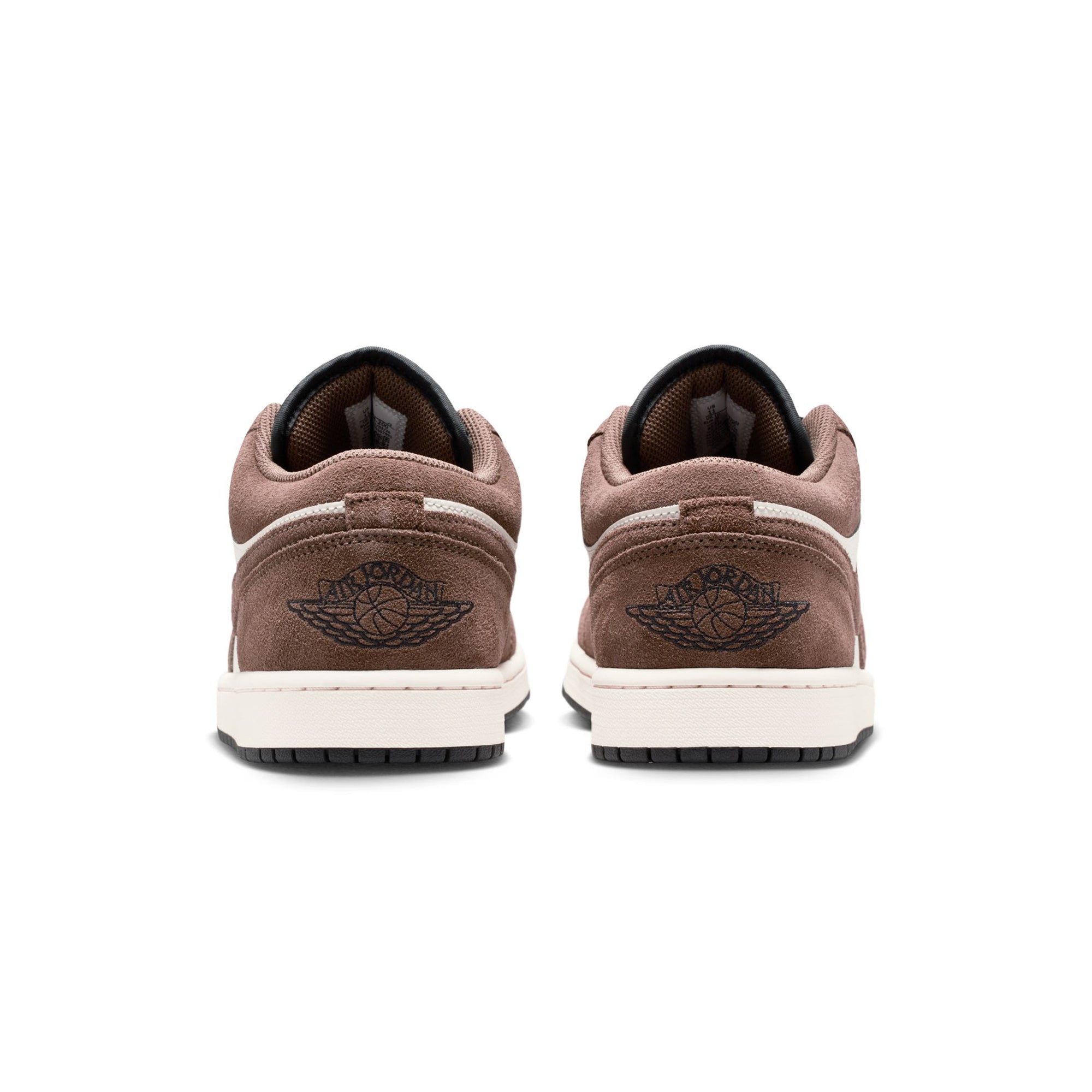 brown white black sneakers on a white background