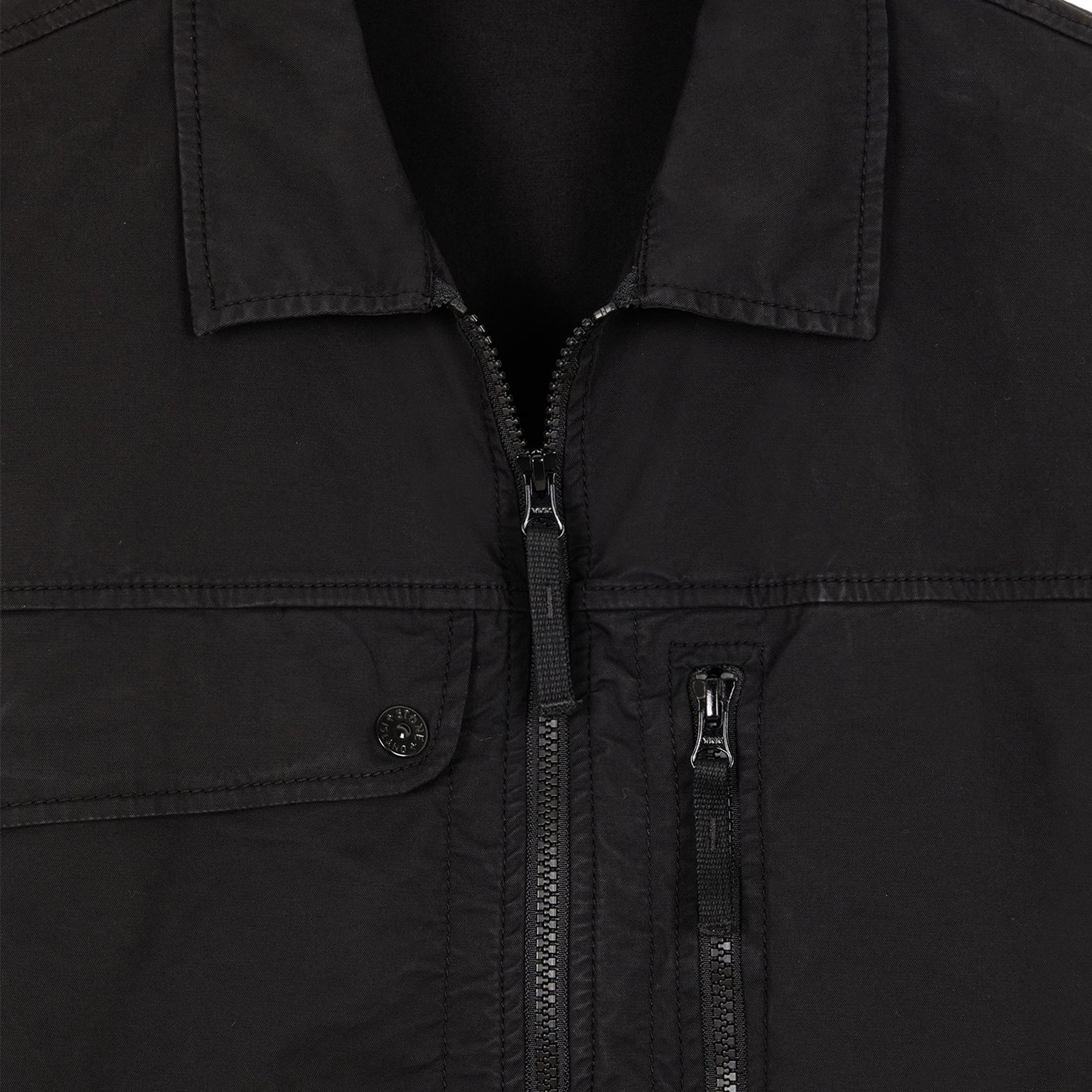 Stone Island Mens Supima Cotton Twill Stretch- TC Overshirt