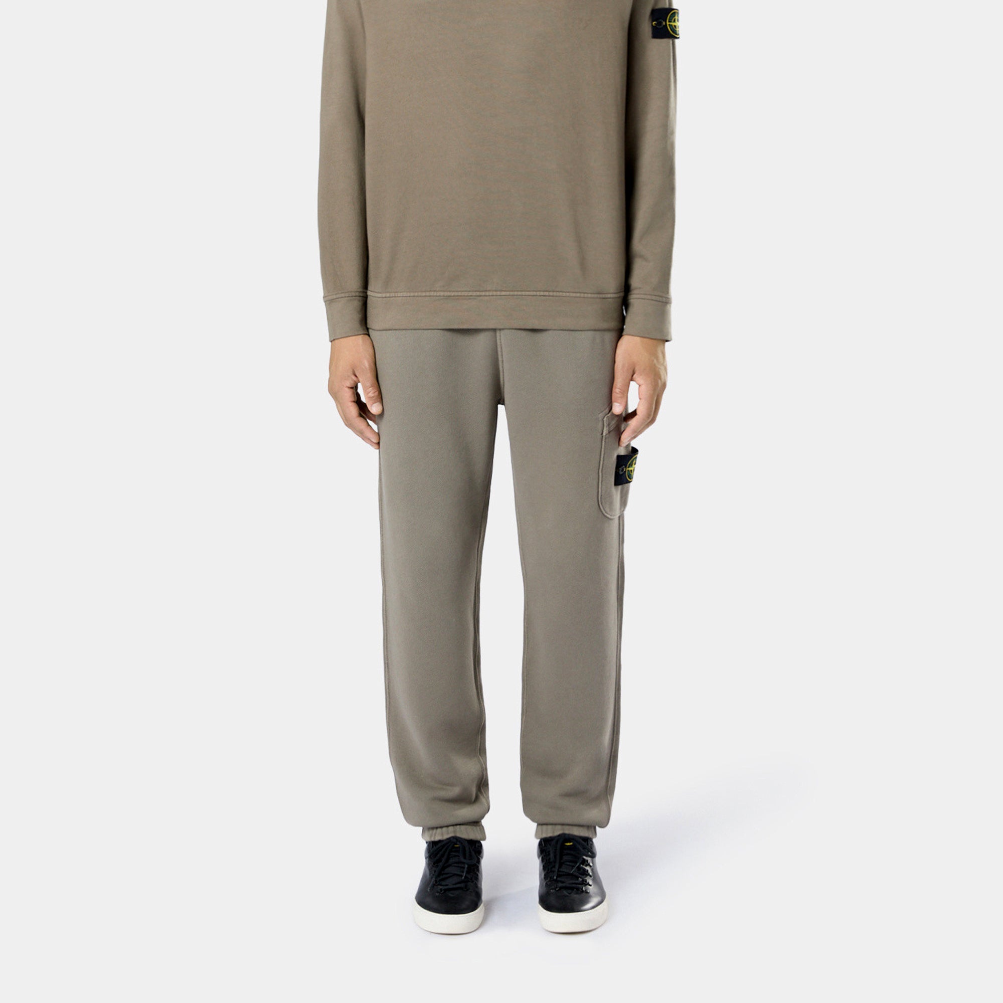 Stone Island Mens Organic Cotton Fleece Pants