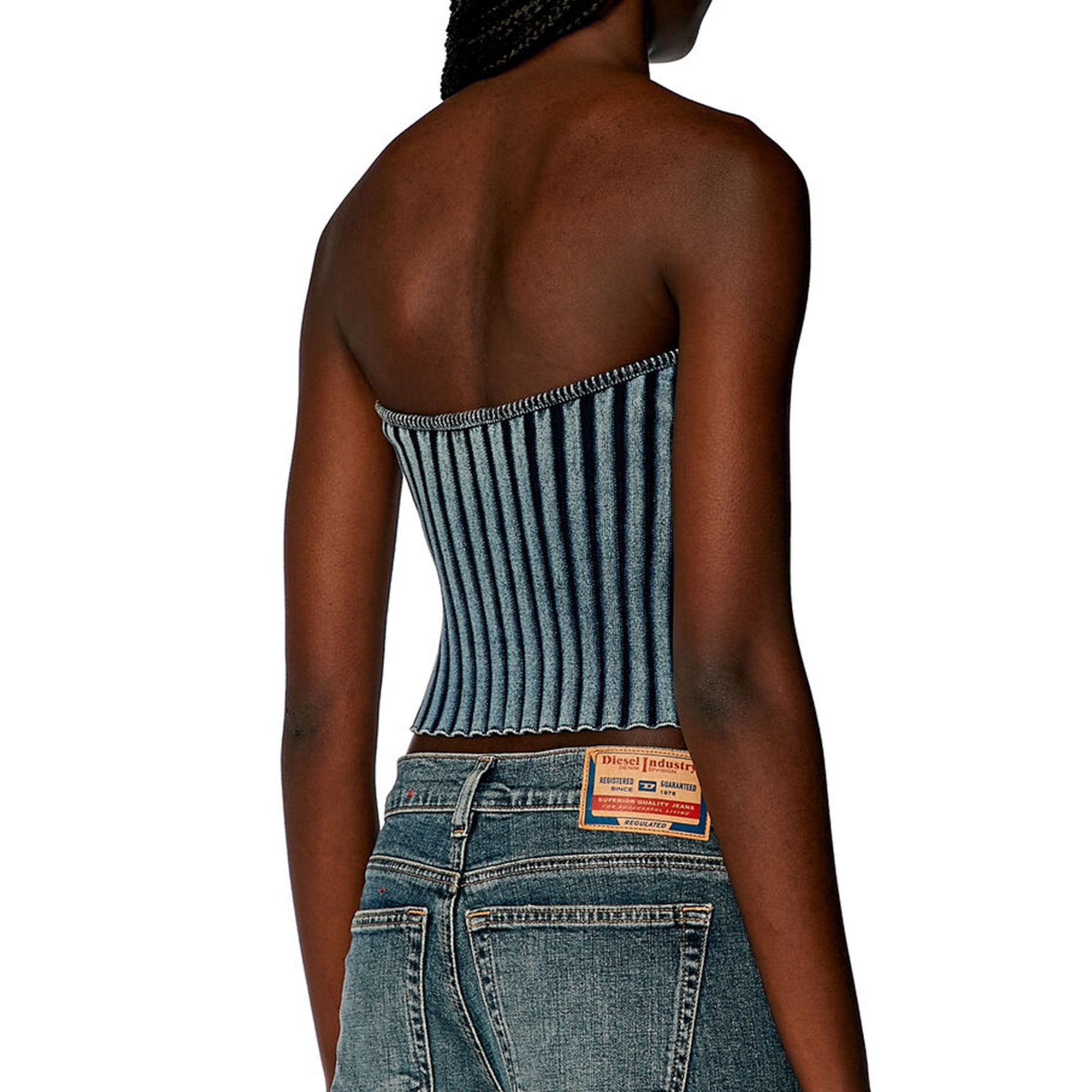 Diesel Womens M-Clarksville Bouclé Bandeau top