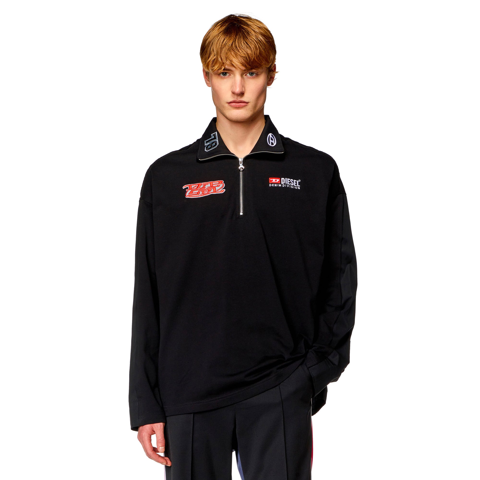 Diesel Mens S-GANDER-R Quarter Zip Pullover