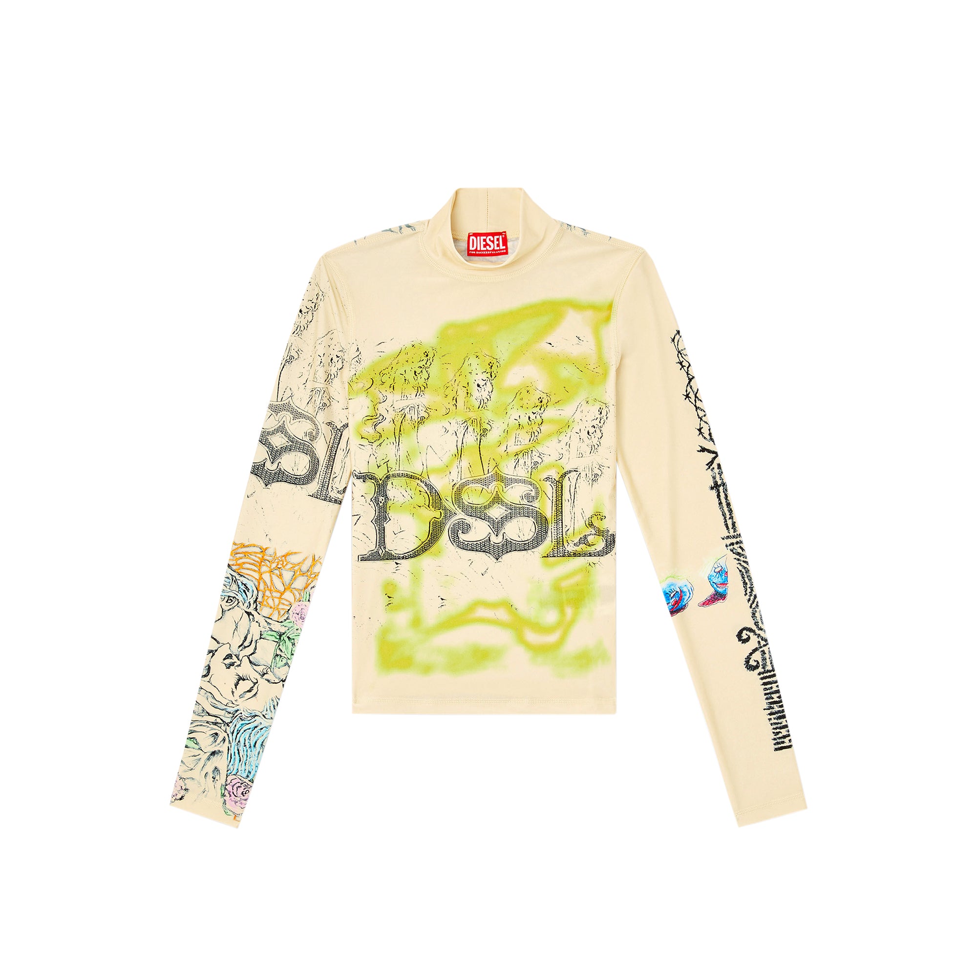 Diesel Womens T-Imun Turtleneck Top