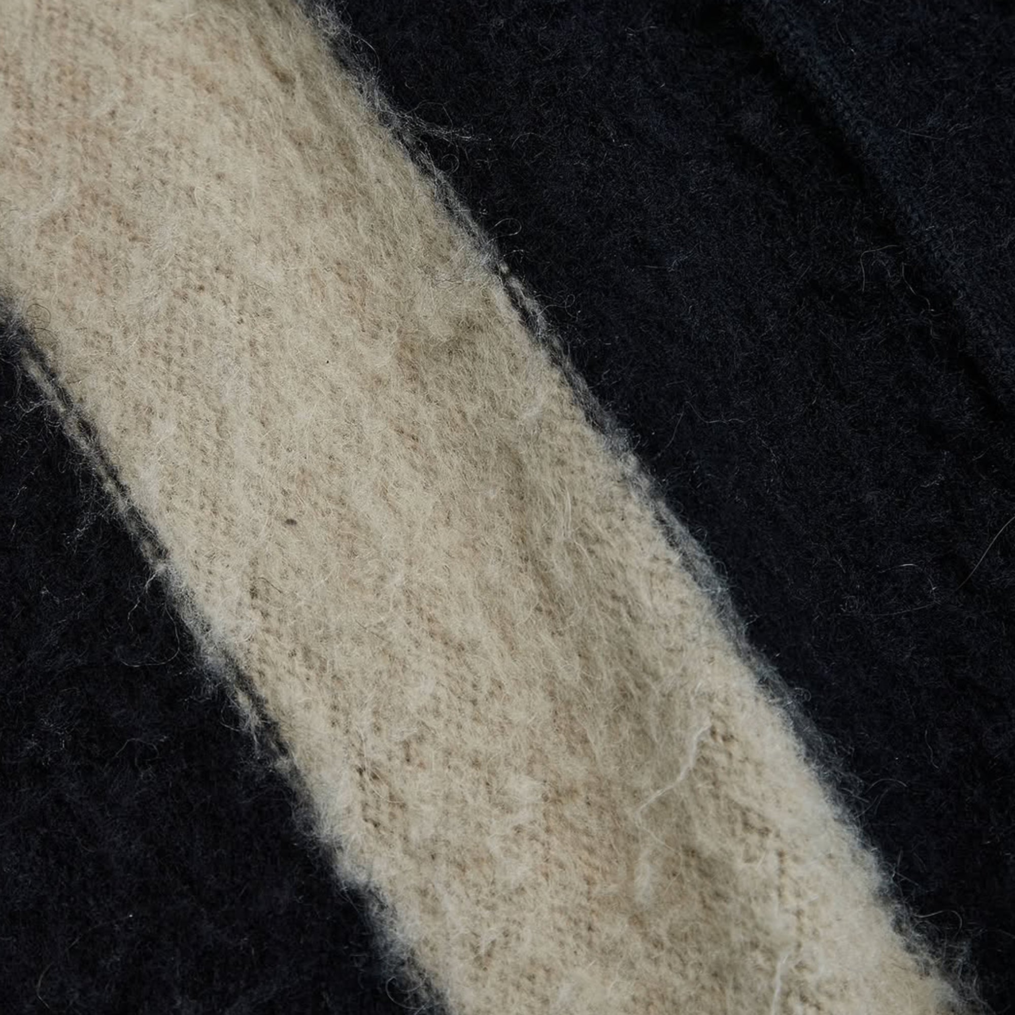 Advisory Board Crystals Mens Fuzzy Stripe Cardigan Sweater