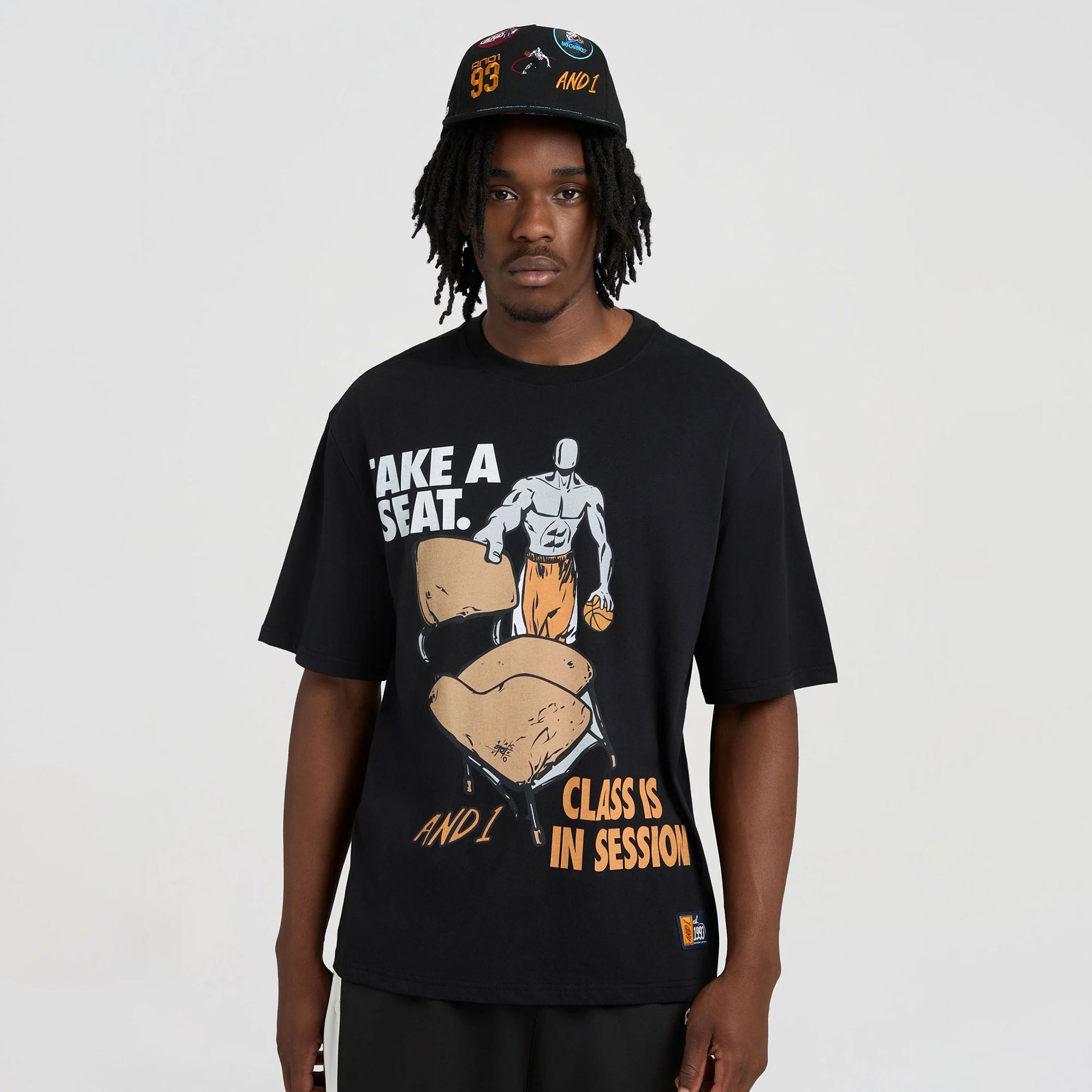 AND1 Mens Class is In Session Trash Talk Tee