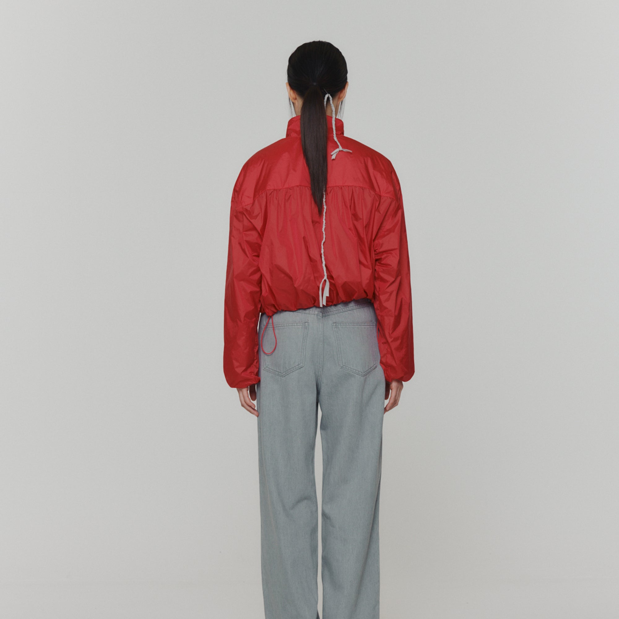 Amomento Womens Volume Crop Blouson
