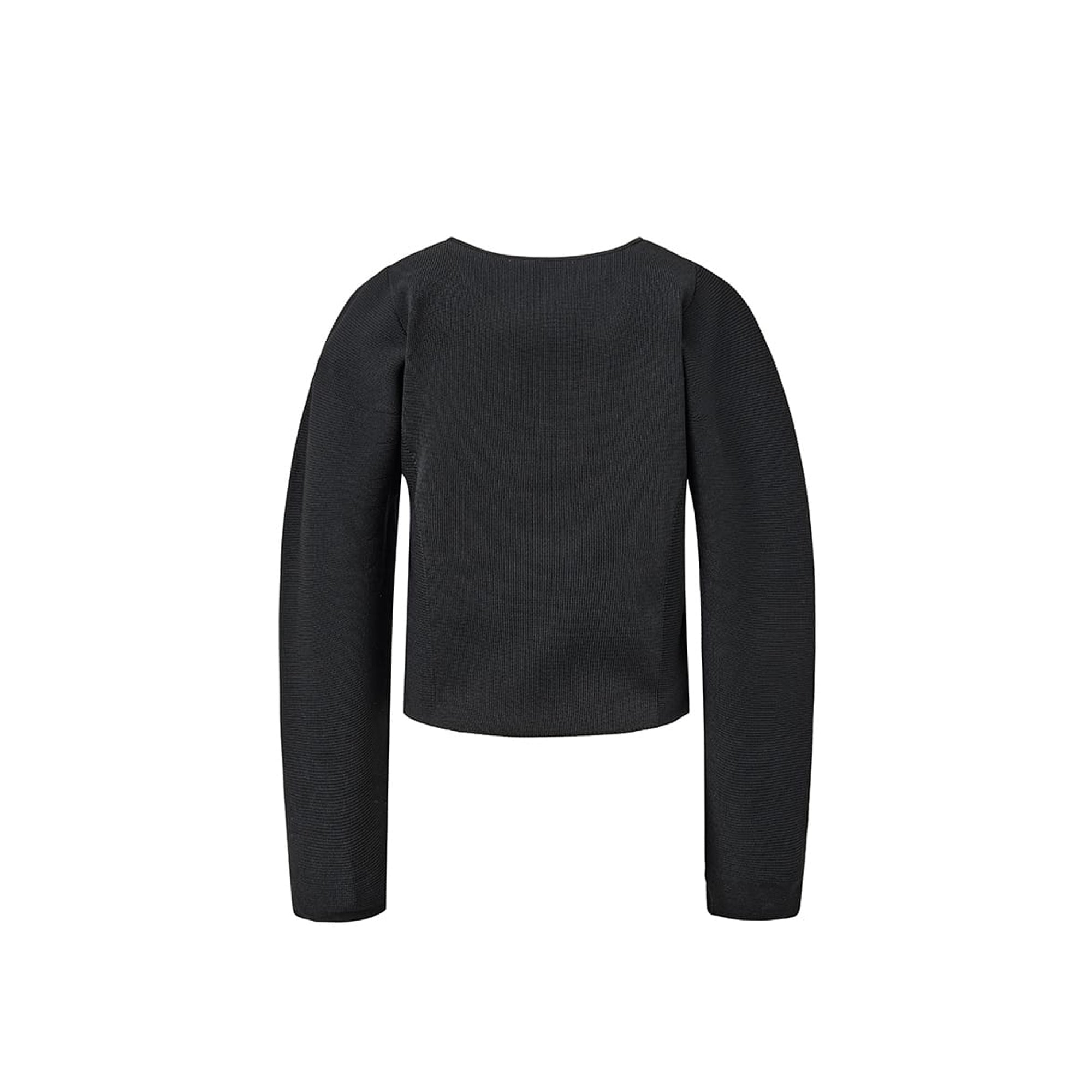 Amomento Womens Rounded Zip-Up Cardigan