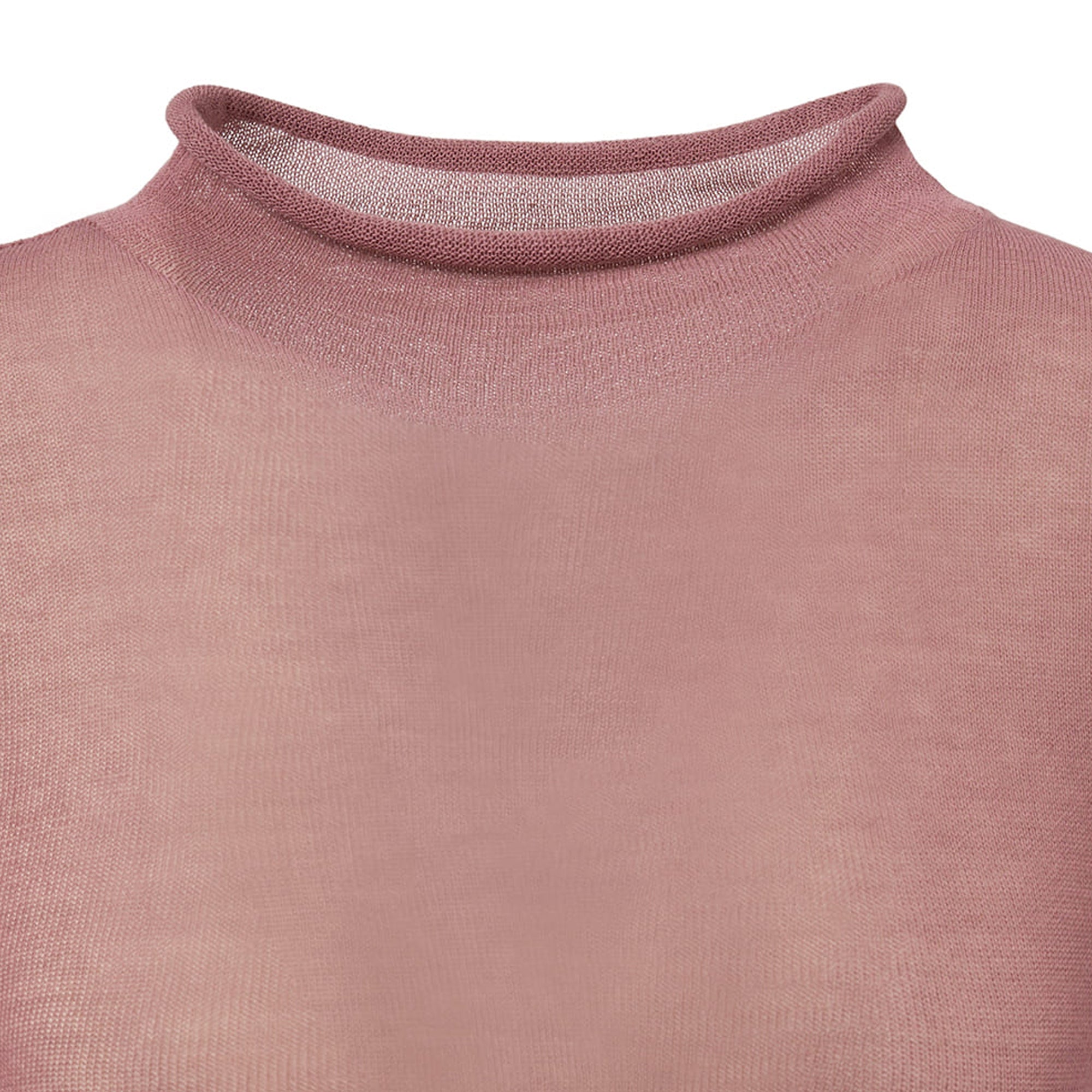 Amomento Womens Sheer Cropped Knitwear