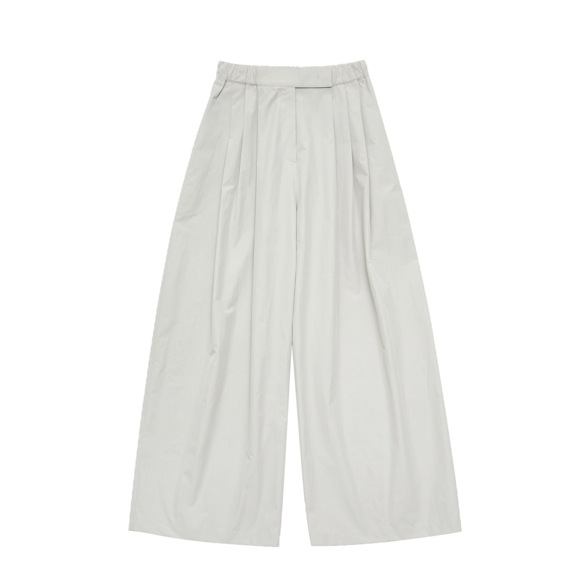 Amomento Womens Three Tuck Banding Pants